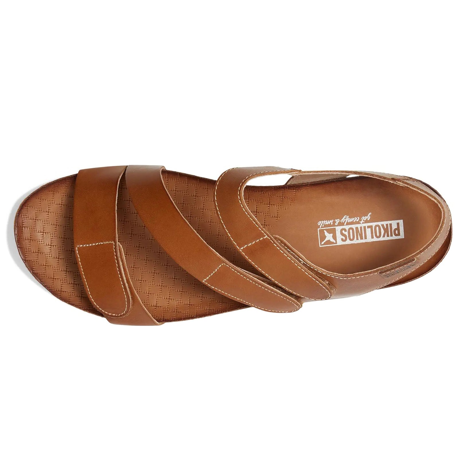 Pikolinos Mahon W9E-0889 Leather Womens Sandals#color_brandy