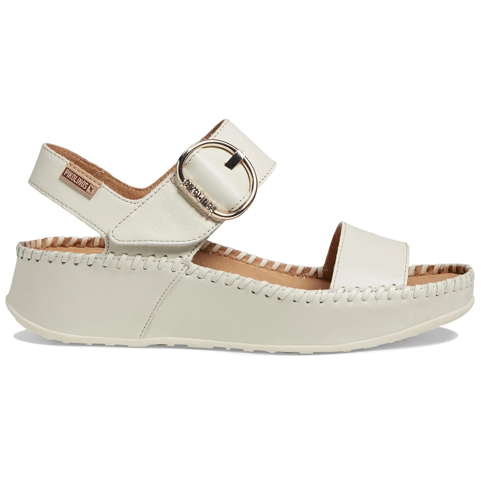 Pikolinos Marina W1C Leather Womens Sandals#color_nata