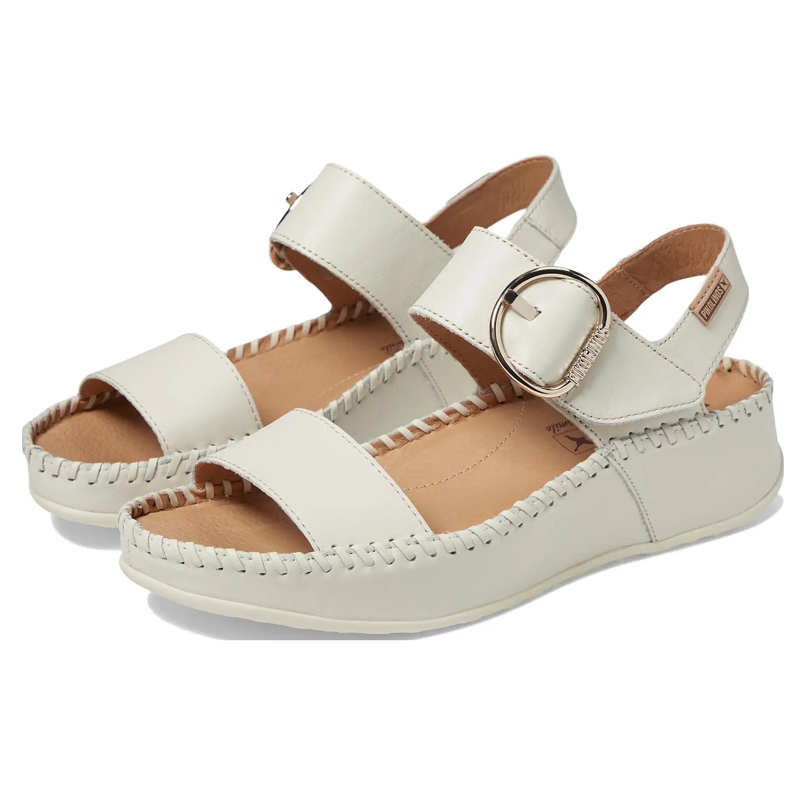 Pikolinos Marina W1C Leather Womens Sandals#color_nata