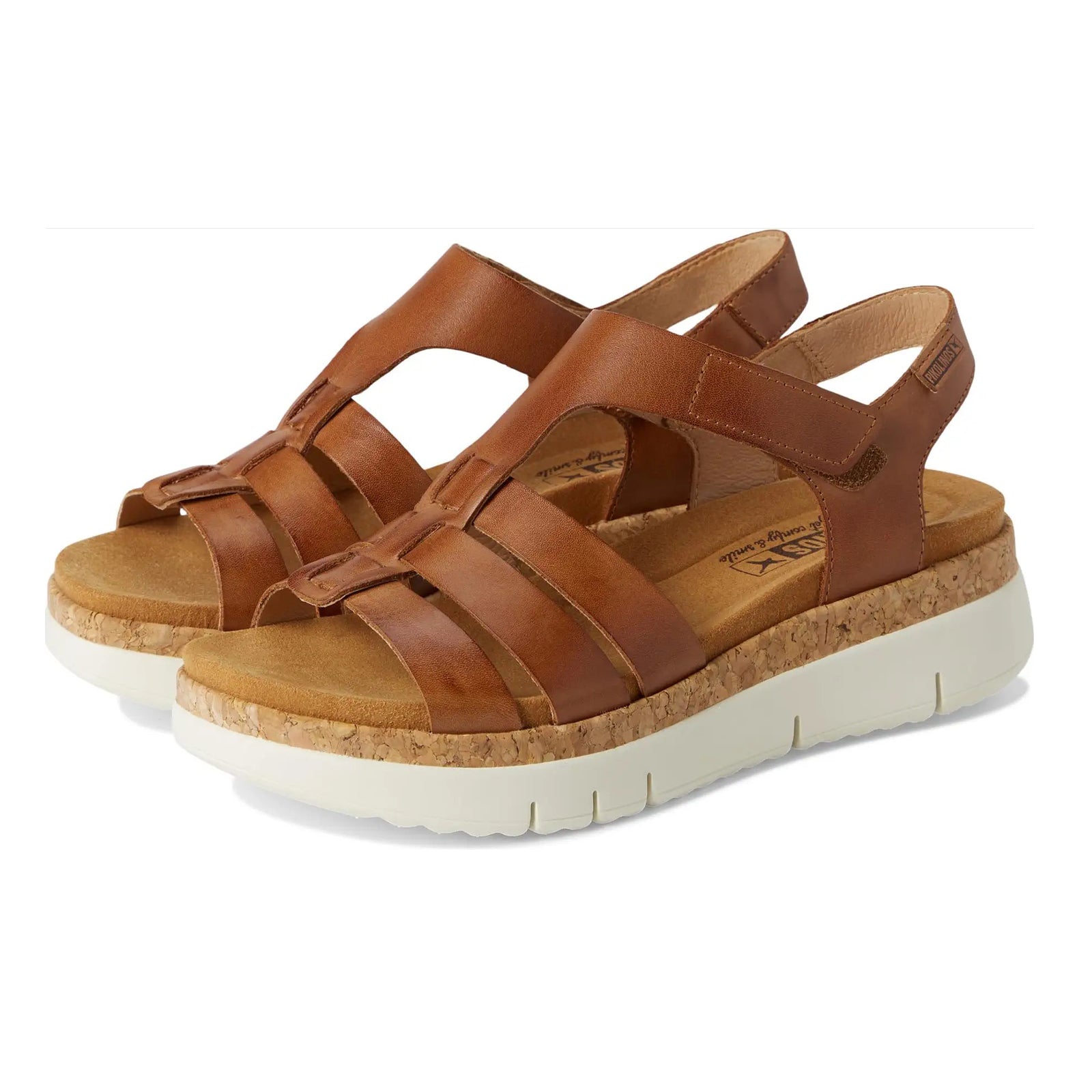Pikolinos Palma W4N Leather Womens Sandals#color_brandy