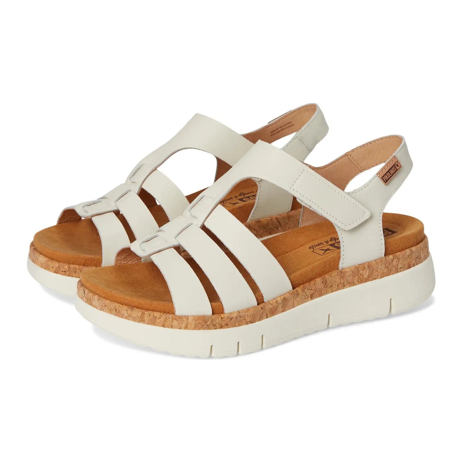 Pikolinos Palma W4N Leather Womens Sandals#color_nata
