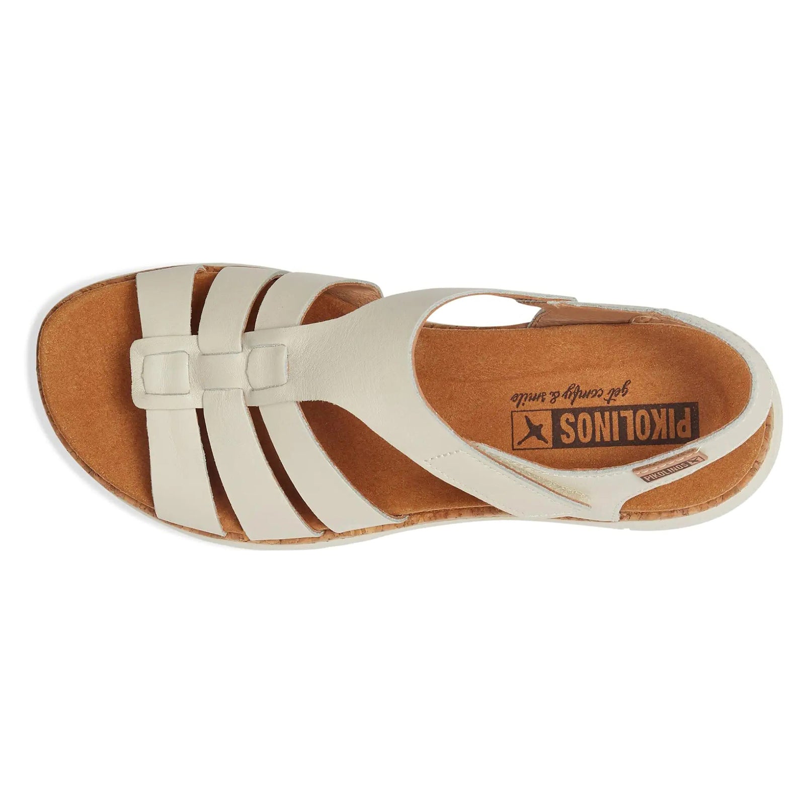 Pikolinos Palma W4N Leather Womens Sandals#color_nata