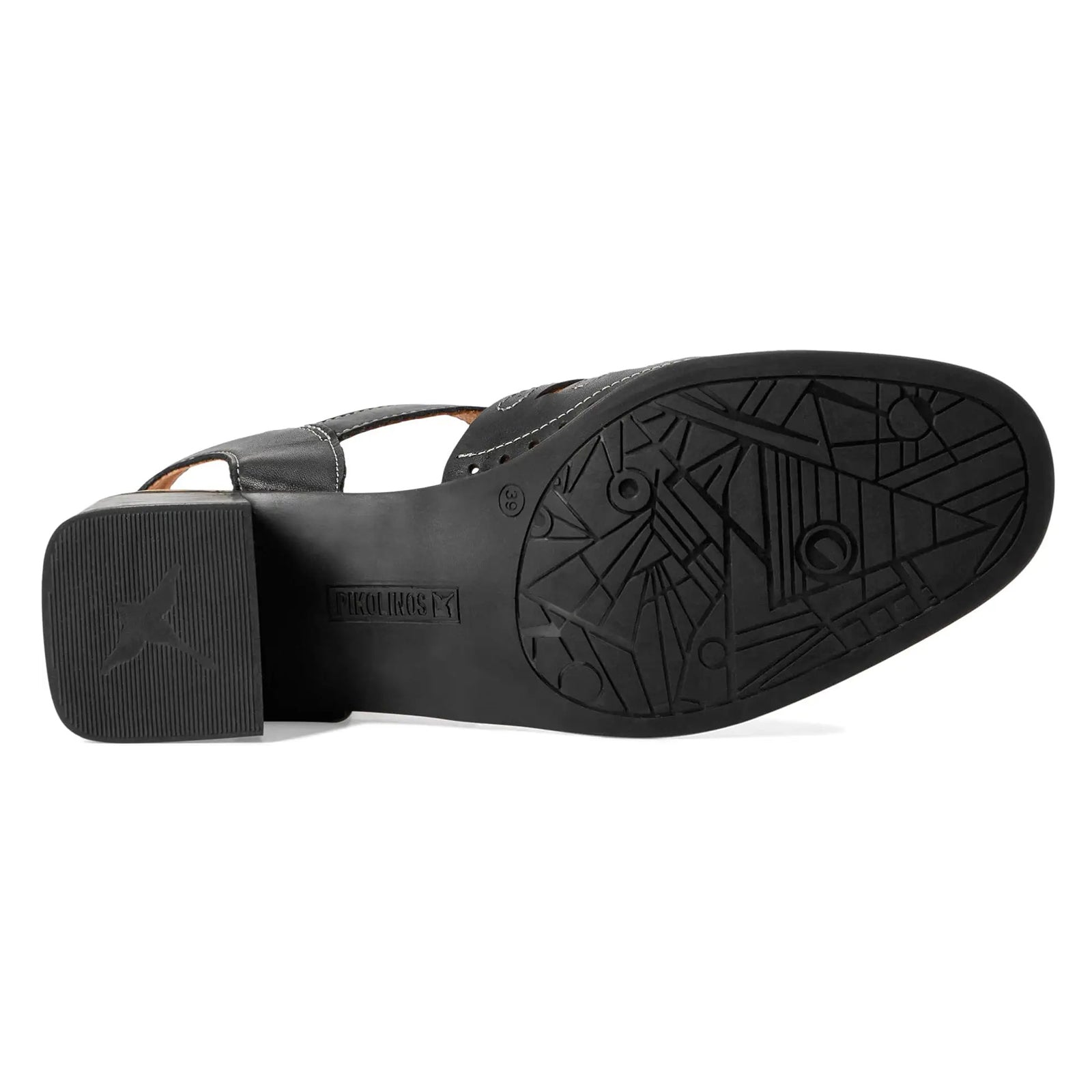 Pikolinos Romana W9G Leather Womens Sandals#color_black