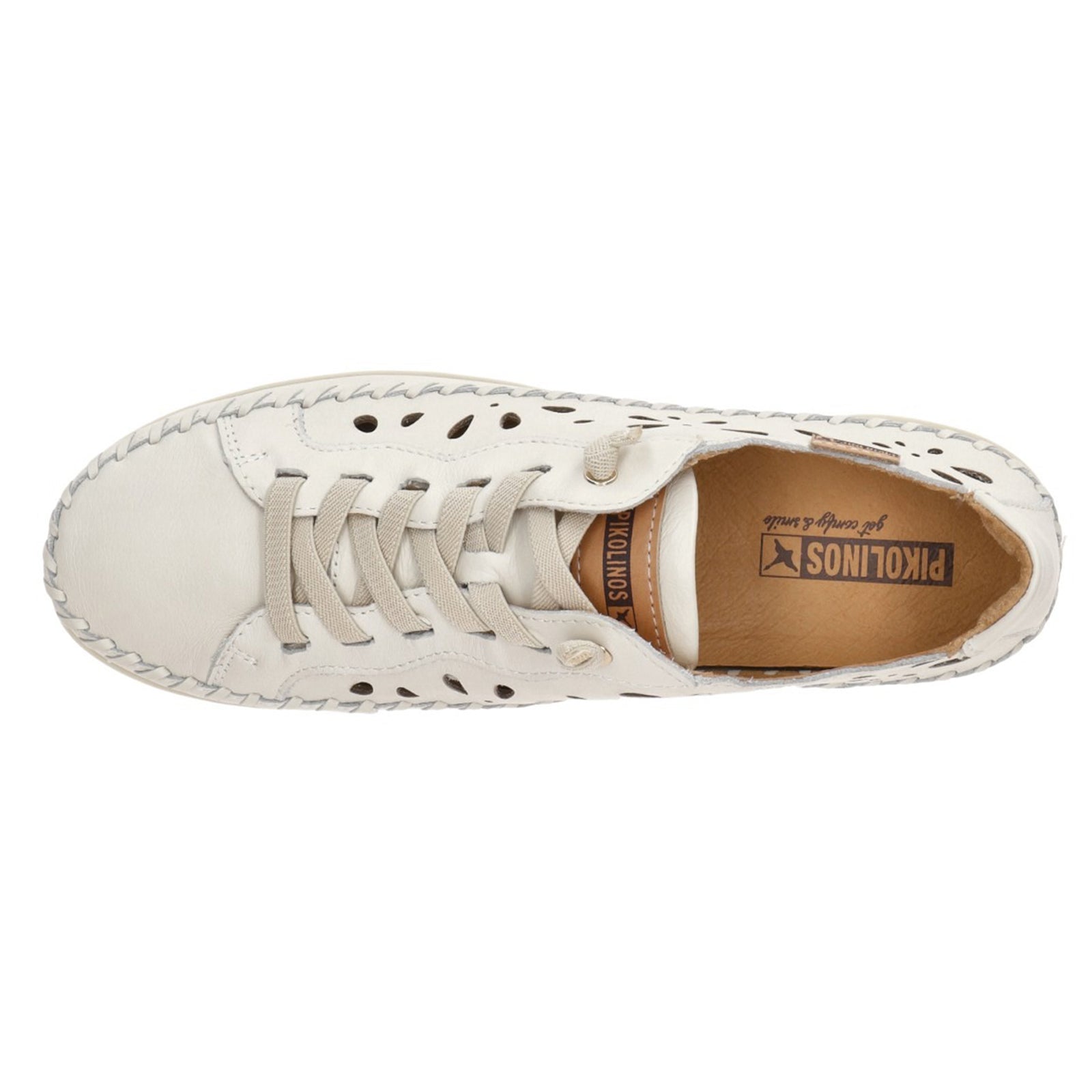 Pikolinos Soller W8B Leather Womens Shoes#color_nata