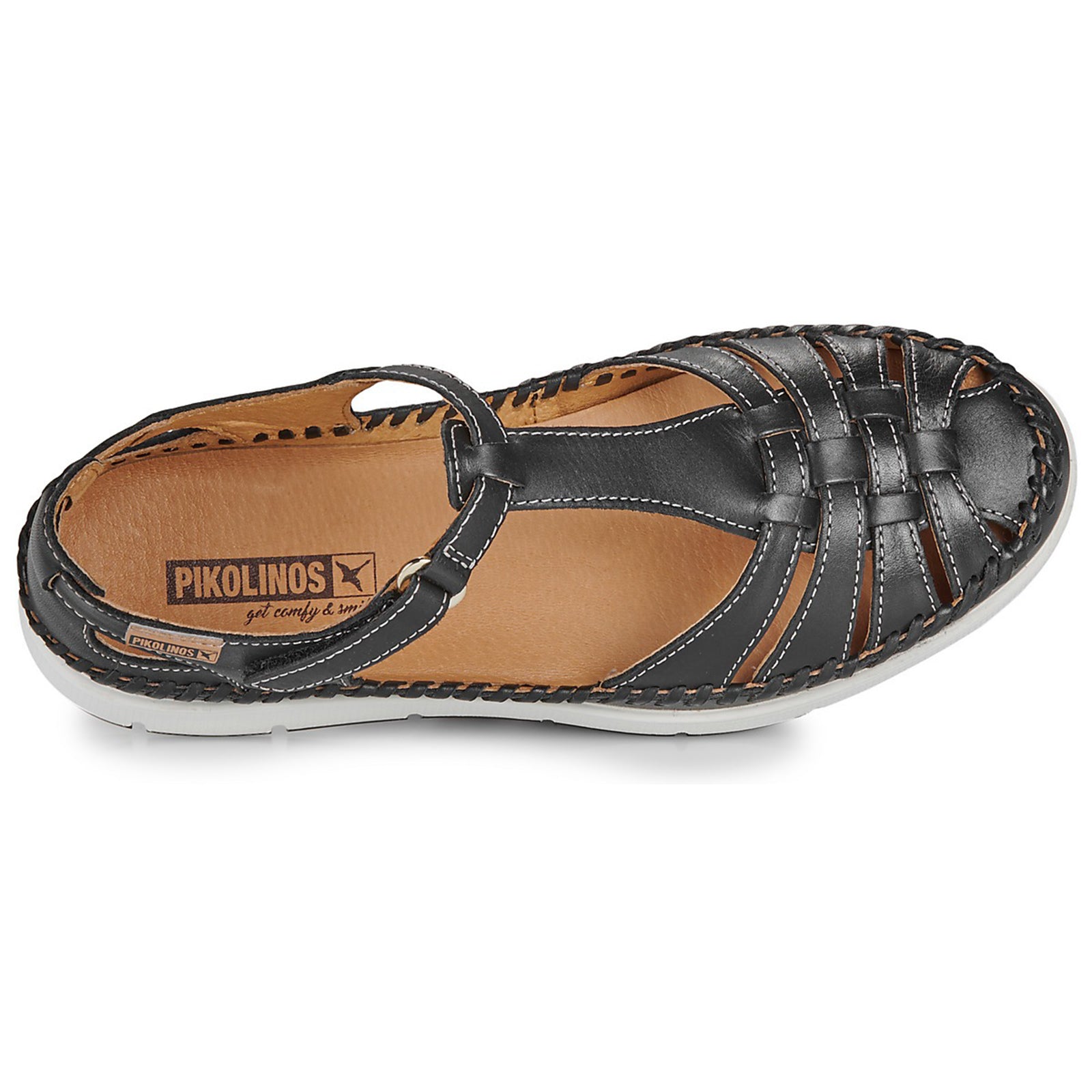 Pikolinos Tenerife W8D-0855 Leather Womens Sandals#color_black