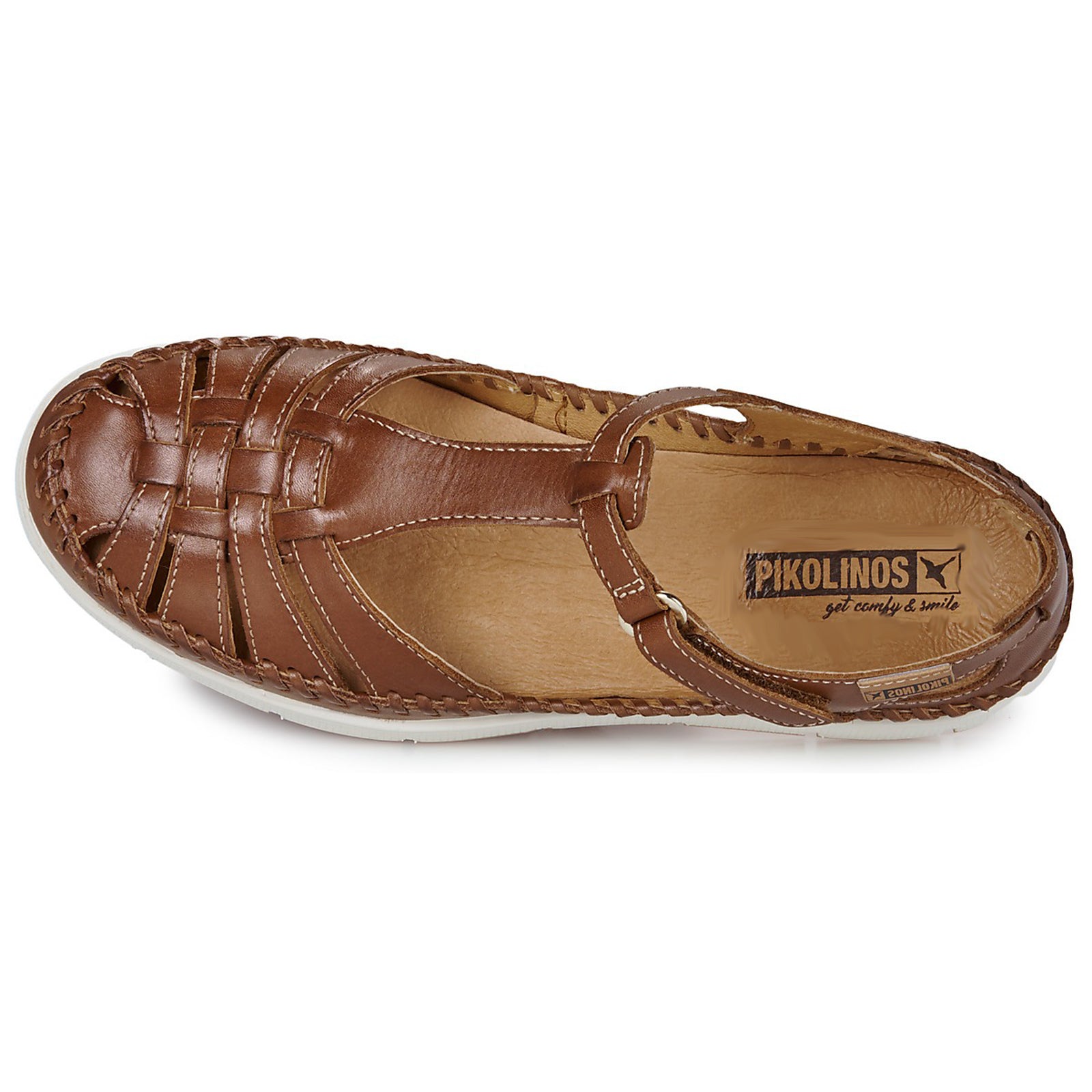 Pikolinos Tenerife W8D-0855 Leather Womens Sandals#color_cuero