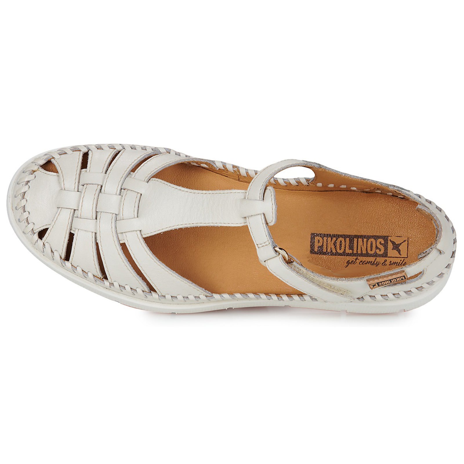 Pikolinos Tenerife W8D-0855 Leather Womens Sandals#color_nata