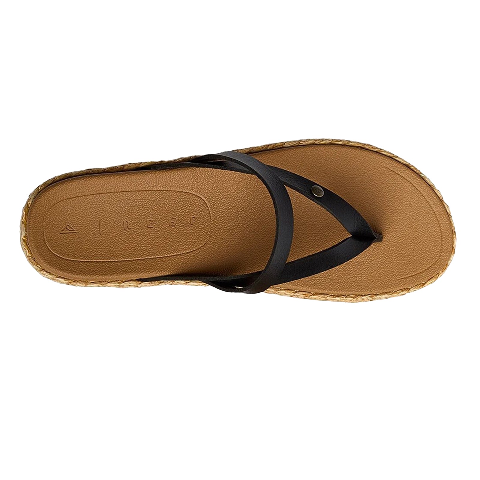 Reef Vista Carmen Vegan Leather Womens Sandals#color_black