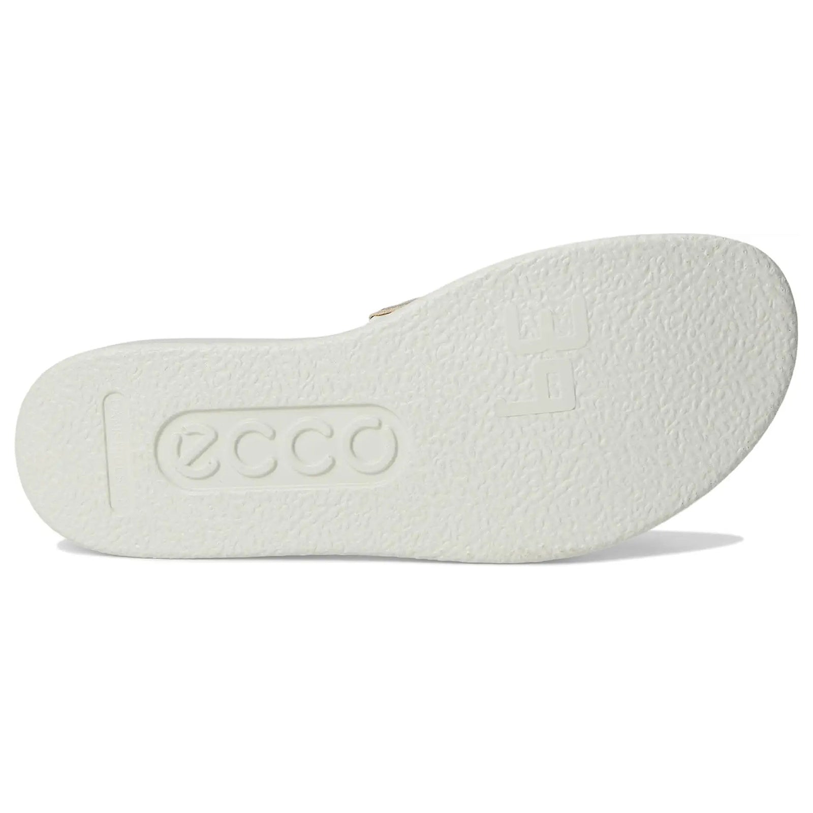 Ecco Flowt 273743 Leather Womens Sandals#color_white pure white gold