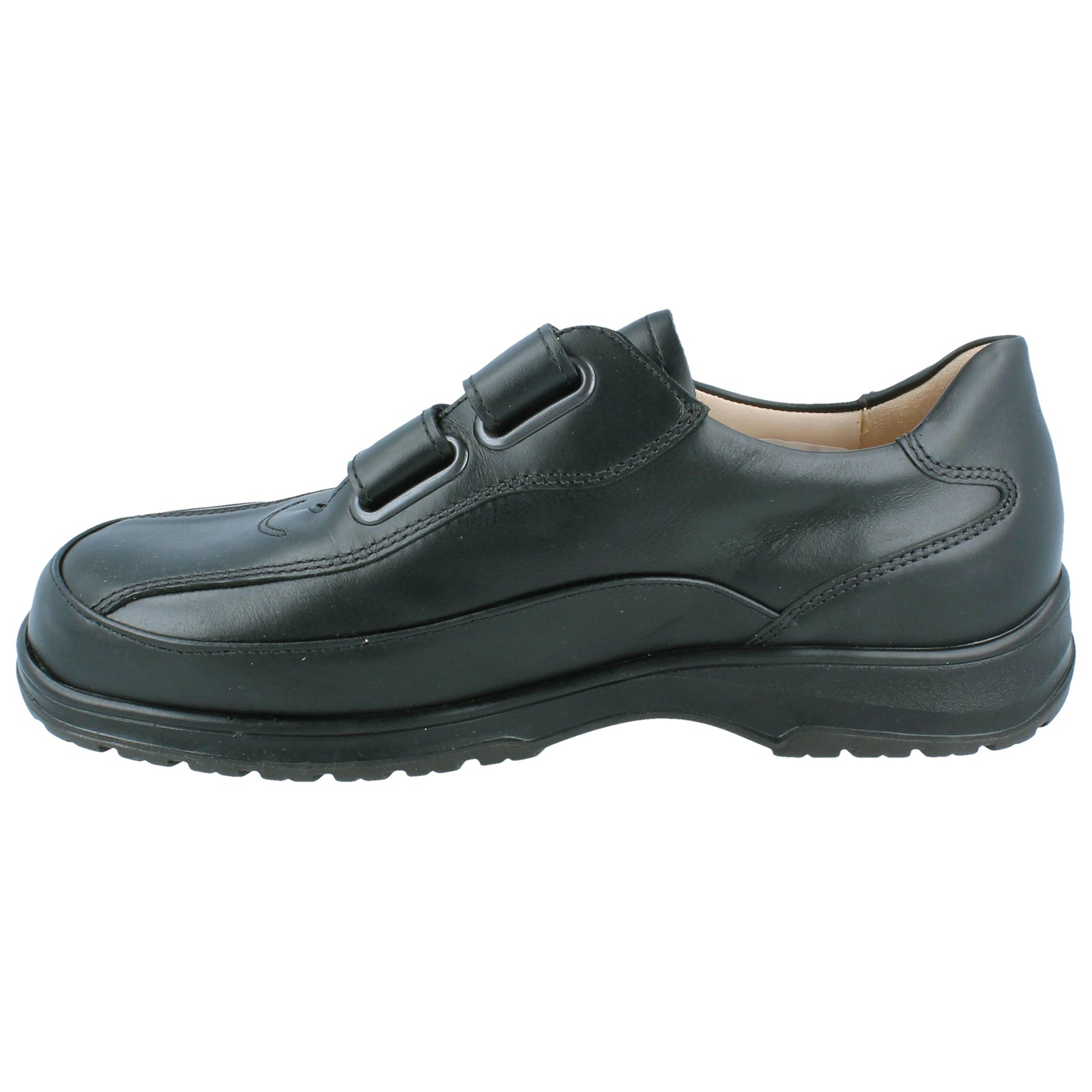 Finn Comfort Hannover Leather Mens Shoes#color_black
