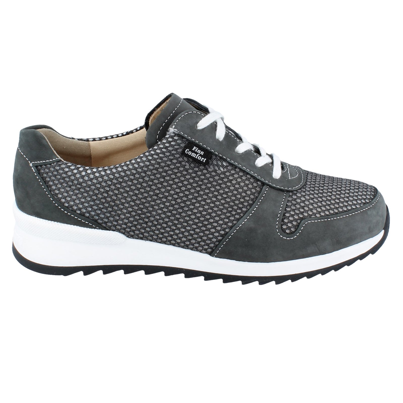 Finn Comfort Sidonia Nubuck Textile Womens Shoes#color_street