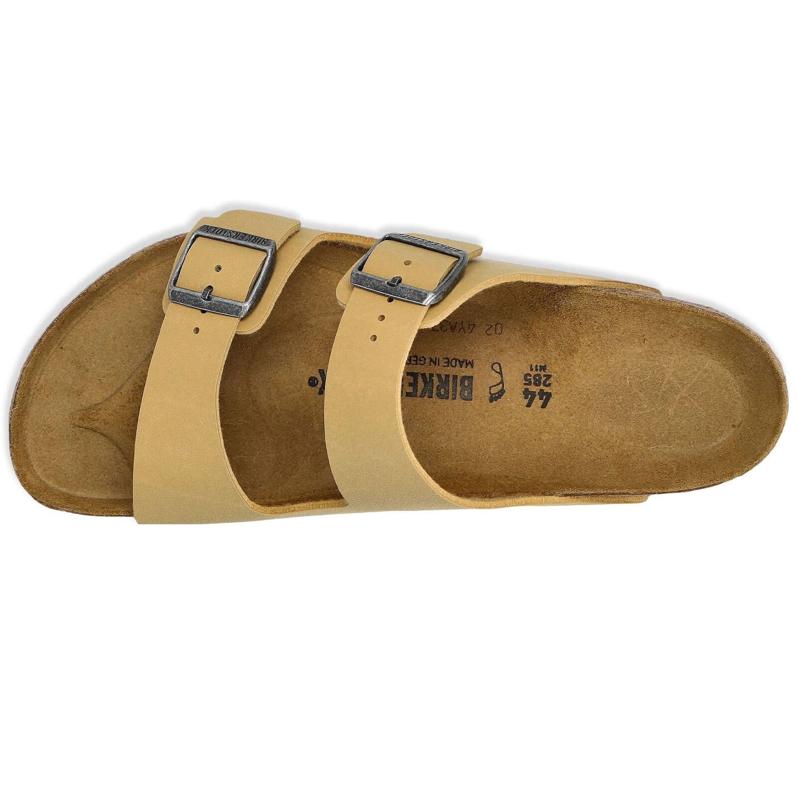 Birkenstock Arizona BS Birko-Flor Birkibuc Unisex Sandals#color_latte cream
