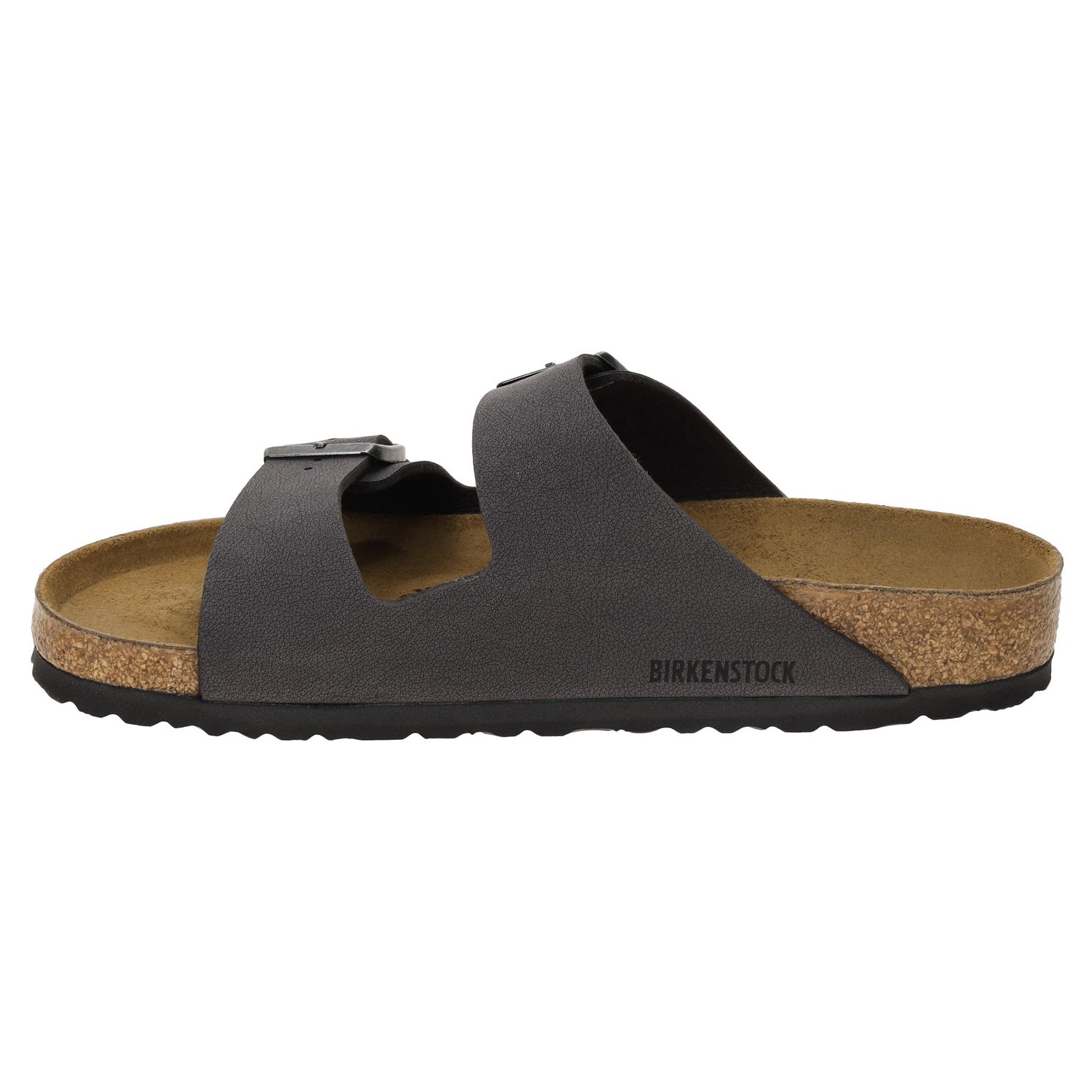 Birkenstock Arizona BS Birko-Flor Birkibuc Unisex Sandals#color_velvet gray