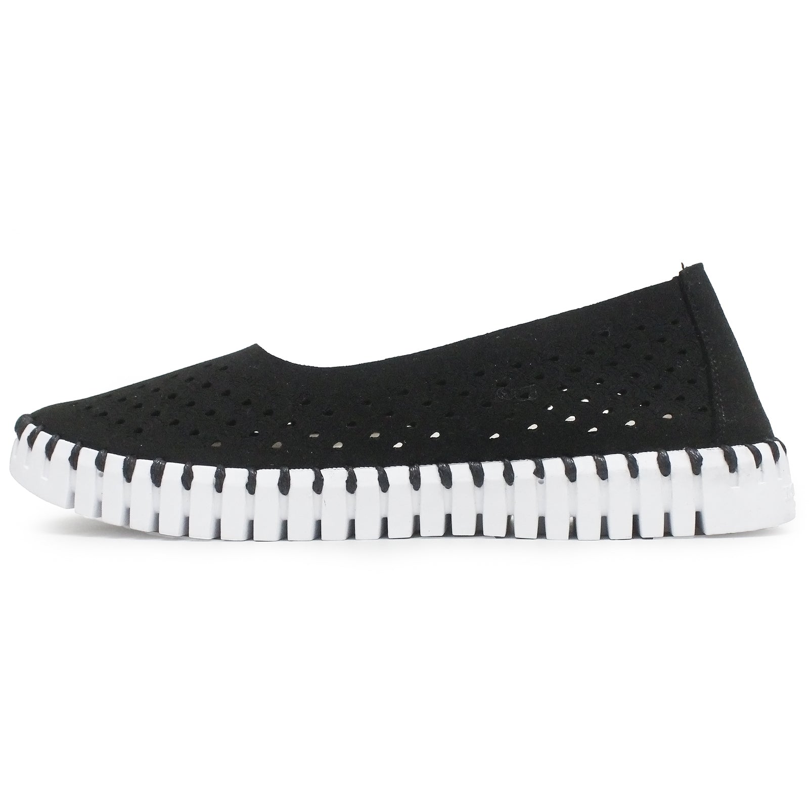 Ilse Jacobsen Tulip 3579 Nylon Polyurethane Womens Shoes#color_black white