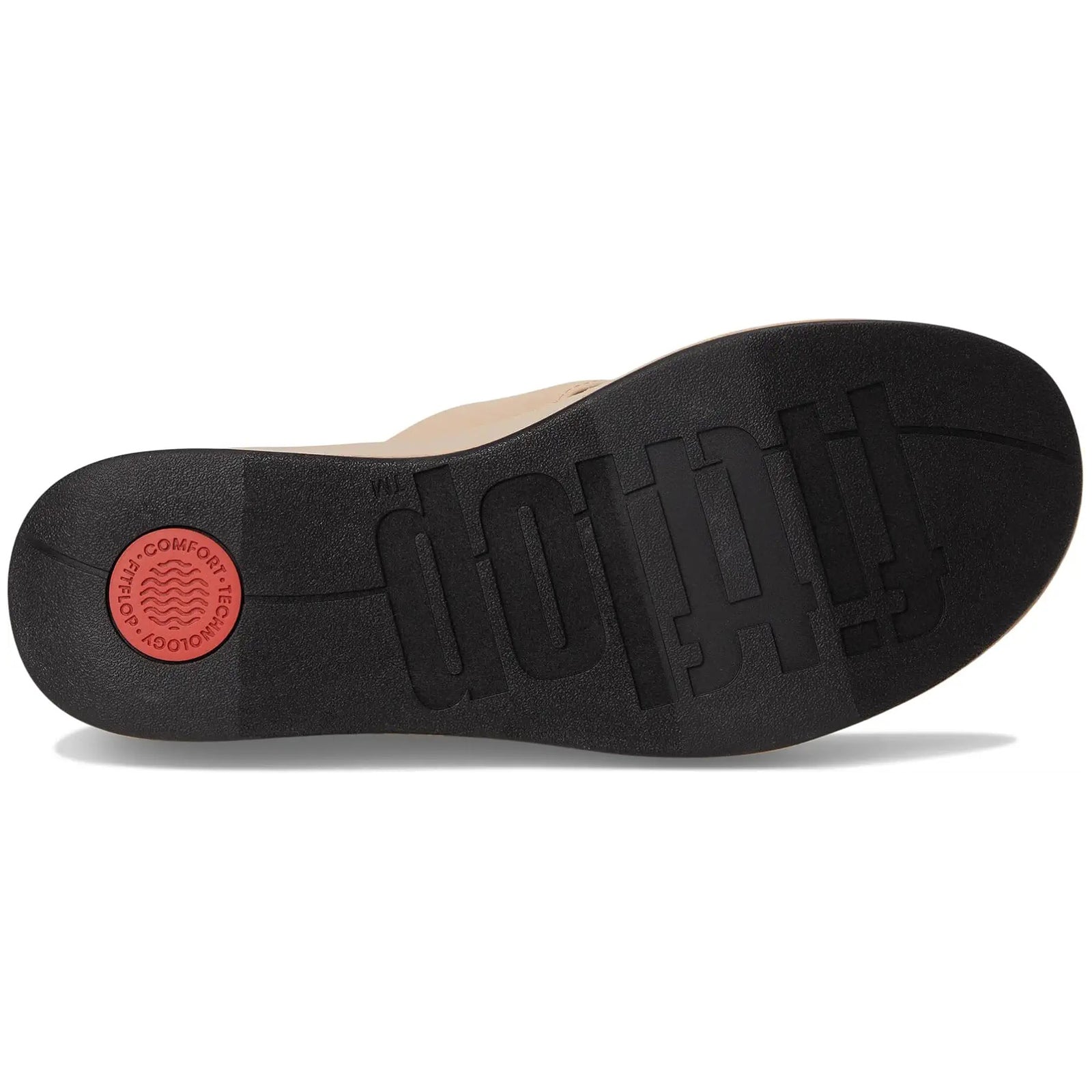 FitFlop Platfforms Wedge Toe Post Fabric Synthetic Womens Sandals#color_classic beige