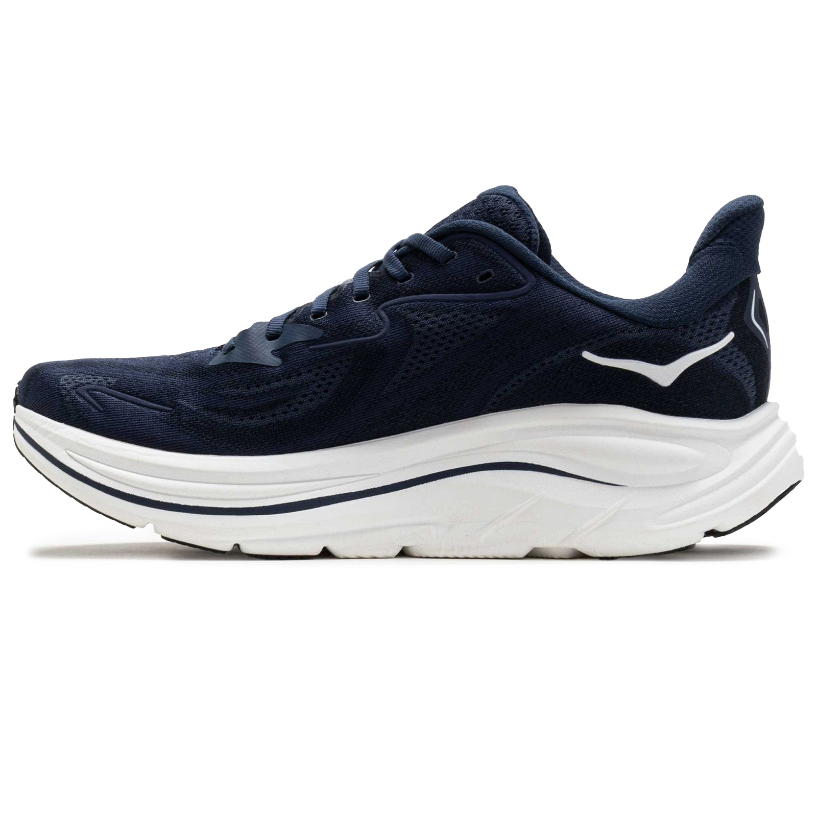 Hoka Clifton 10 Textile Mens Trainers#color_navy white