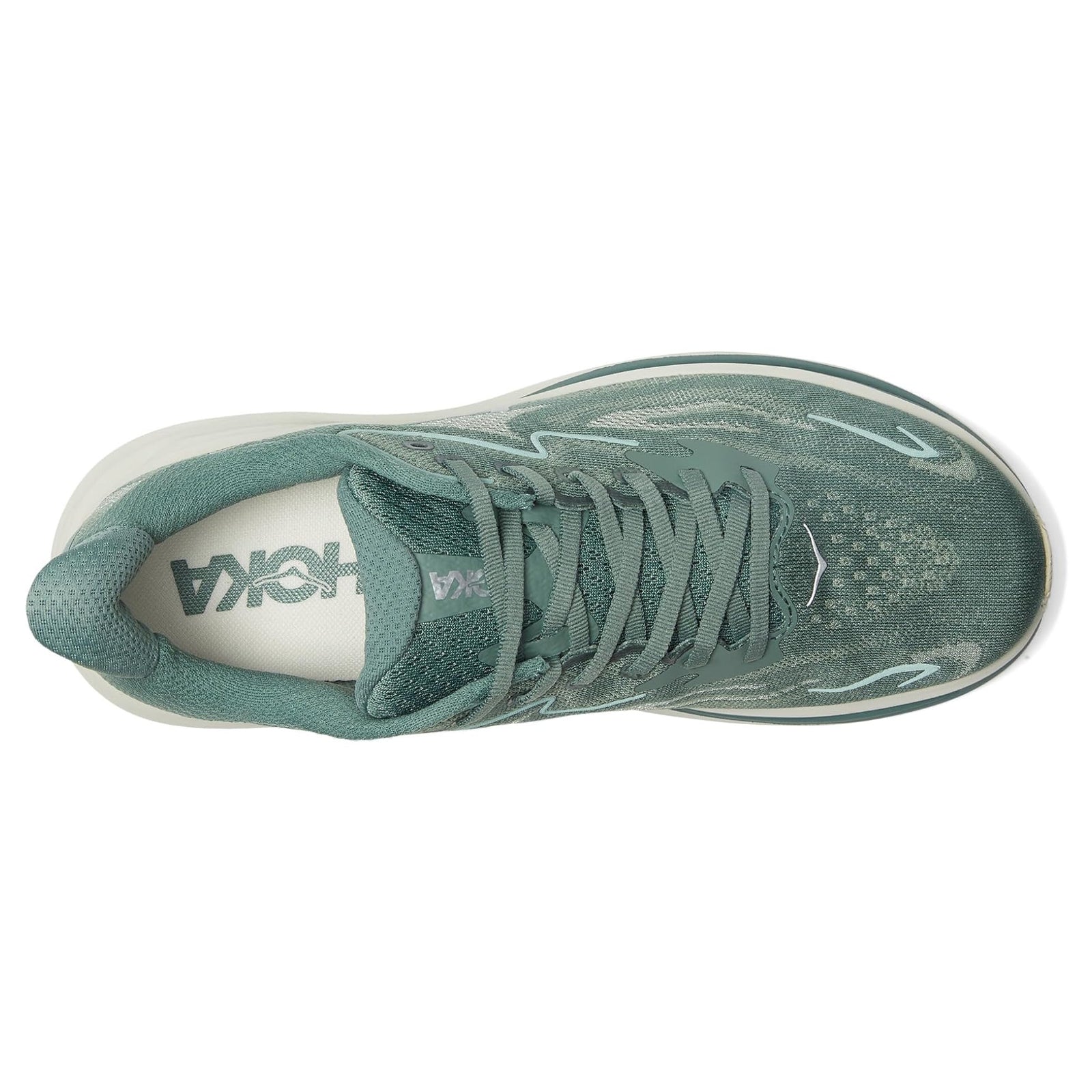 Hoka Clifton 10 Textile Mens Trainers#color_fern truffle salt