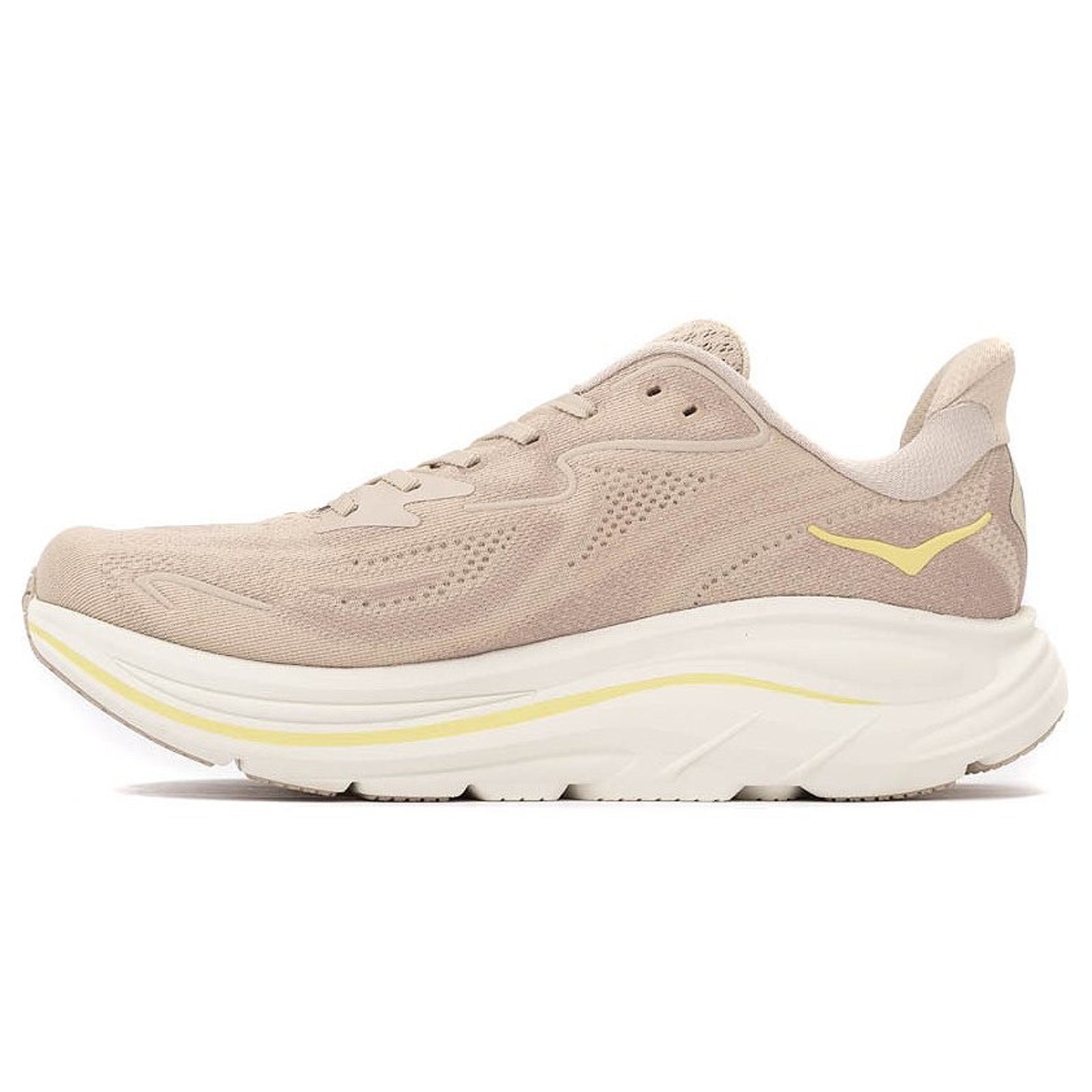 Hoka Clifton 10 Textile Mens Trainers#color_raw linen stone