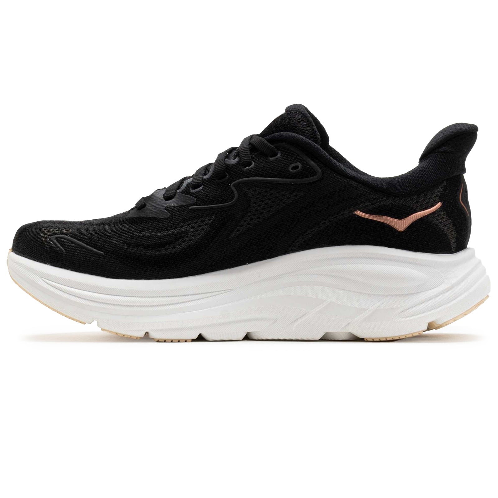 Hoka Clifton 10 Textile Womens Trainers#color_black rose gold