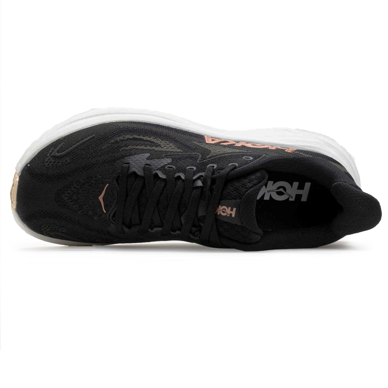 Hoka Clifton 10 Textile Womens Trainers#color_black rose gold