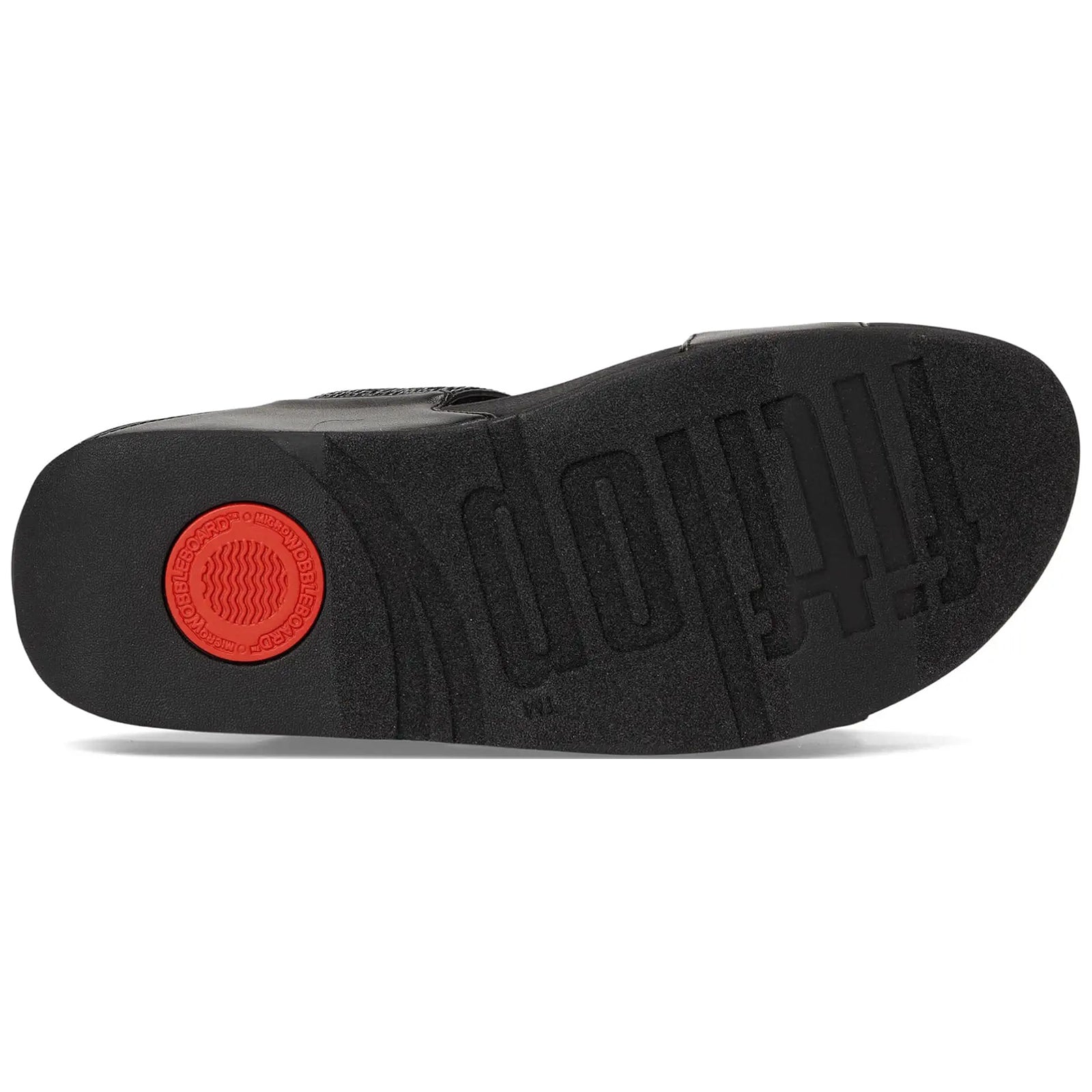FitFlop Lulu Sequin Slides Polyurethane Womens Sandals#color_all black