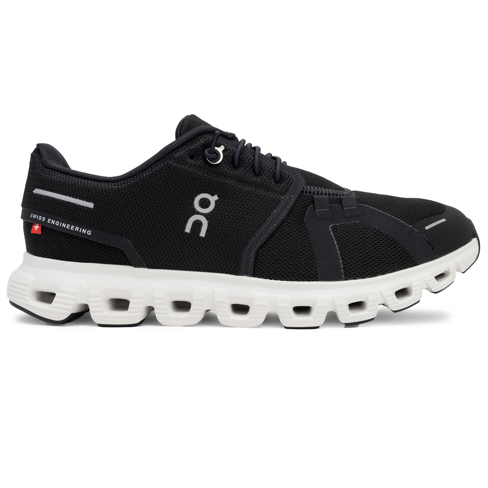 On Cloud 6 Polyester Mens Trainers#color_black white