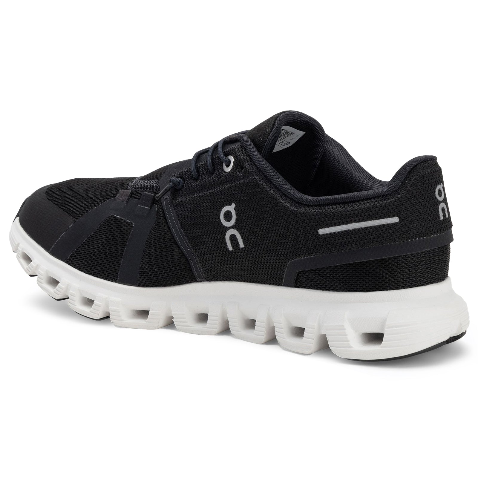 On Cloud 6 Polyester Womens Trainers#color_black white