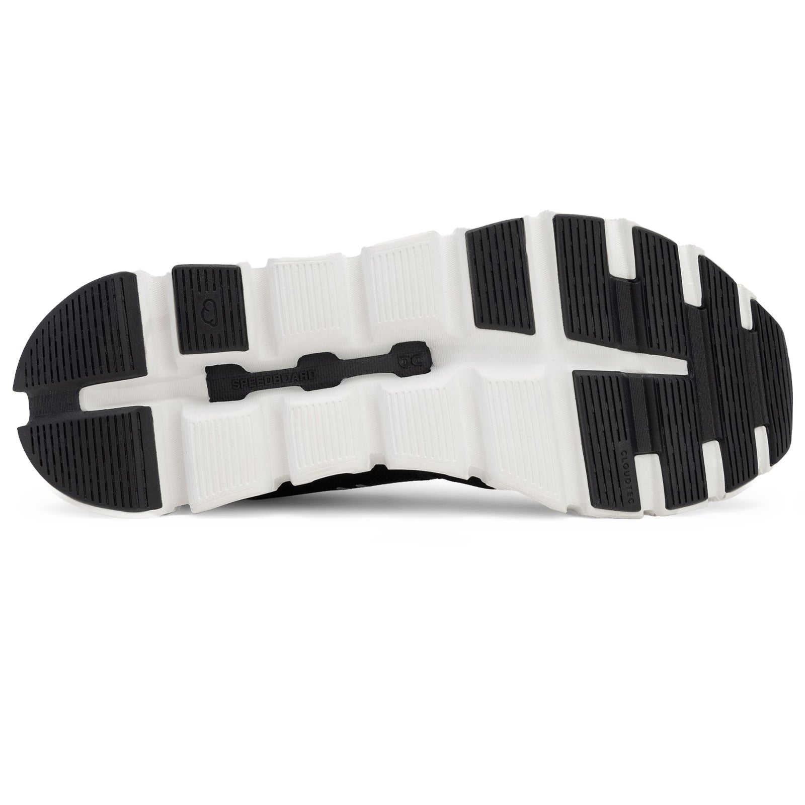 On Cloud 6 Polyester Womens Trainers#color_black white