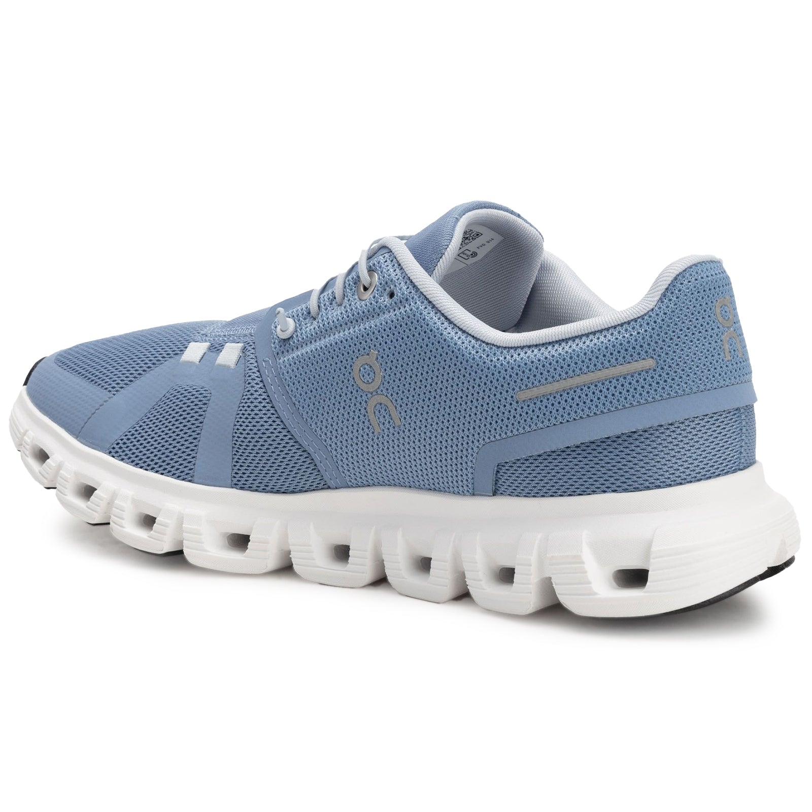 On Cloud 6 Polyester Womens Trainers#color_chambray white