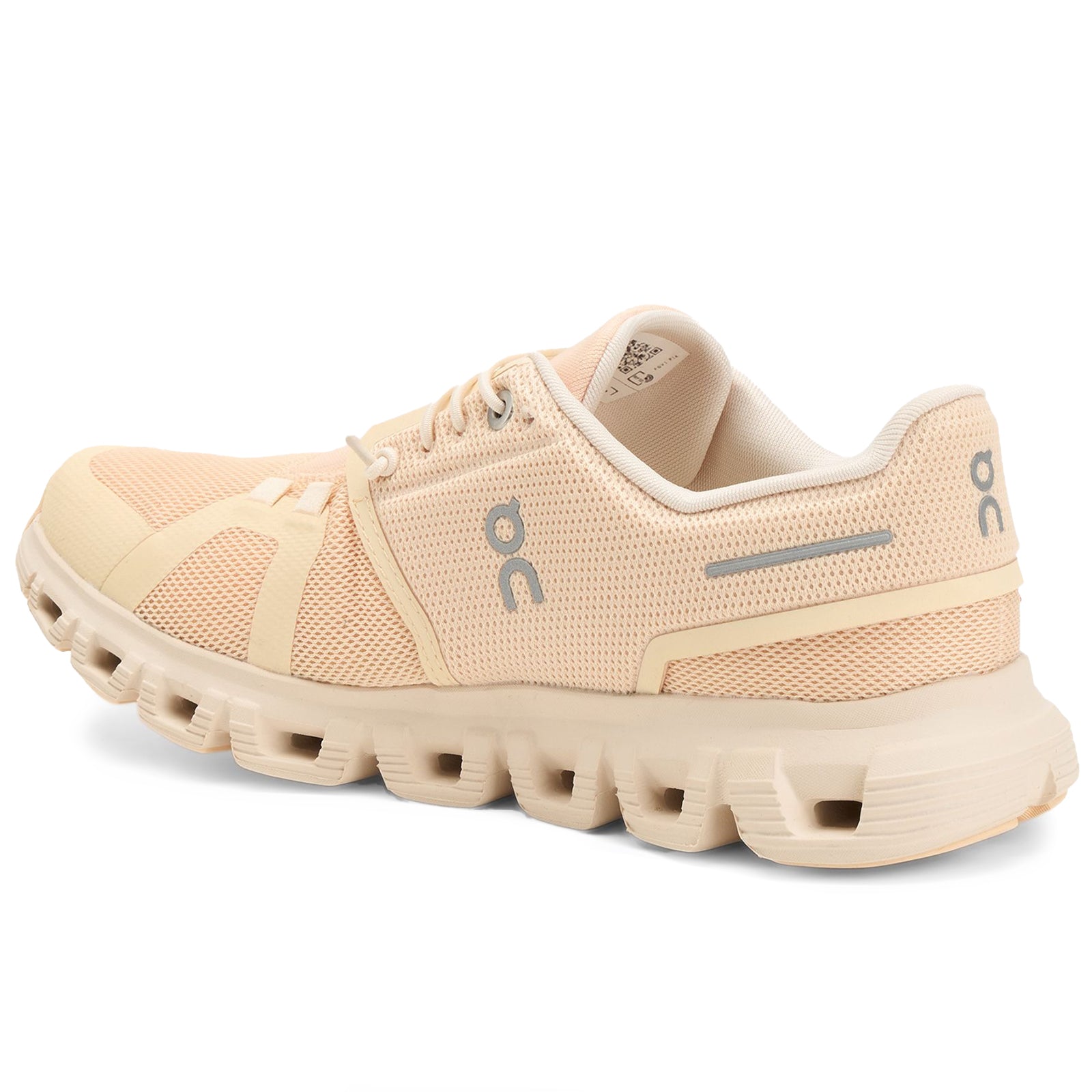 On Cloud 6 Polyester Womens Trainers#color_blonde dew