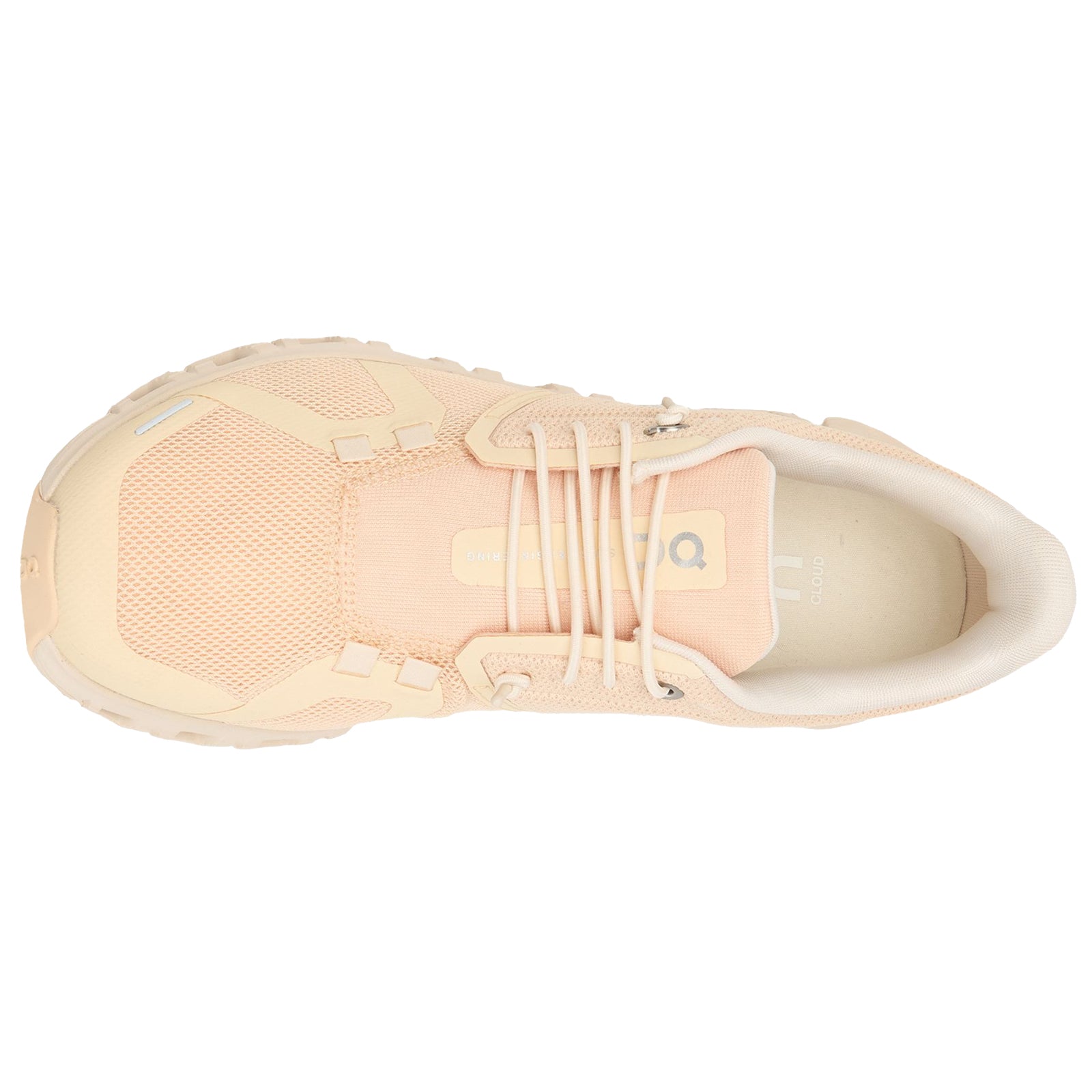 On Cloud 6 Polyester Womens Trainers#color_blonde dew