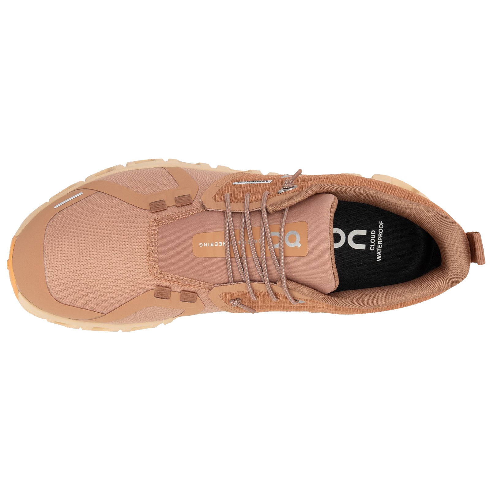 On Cloud 6 WP Polyester Womens Trainers#color_sandstone blonde