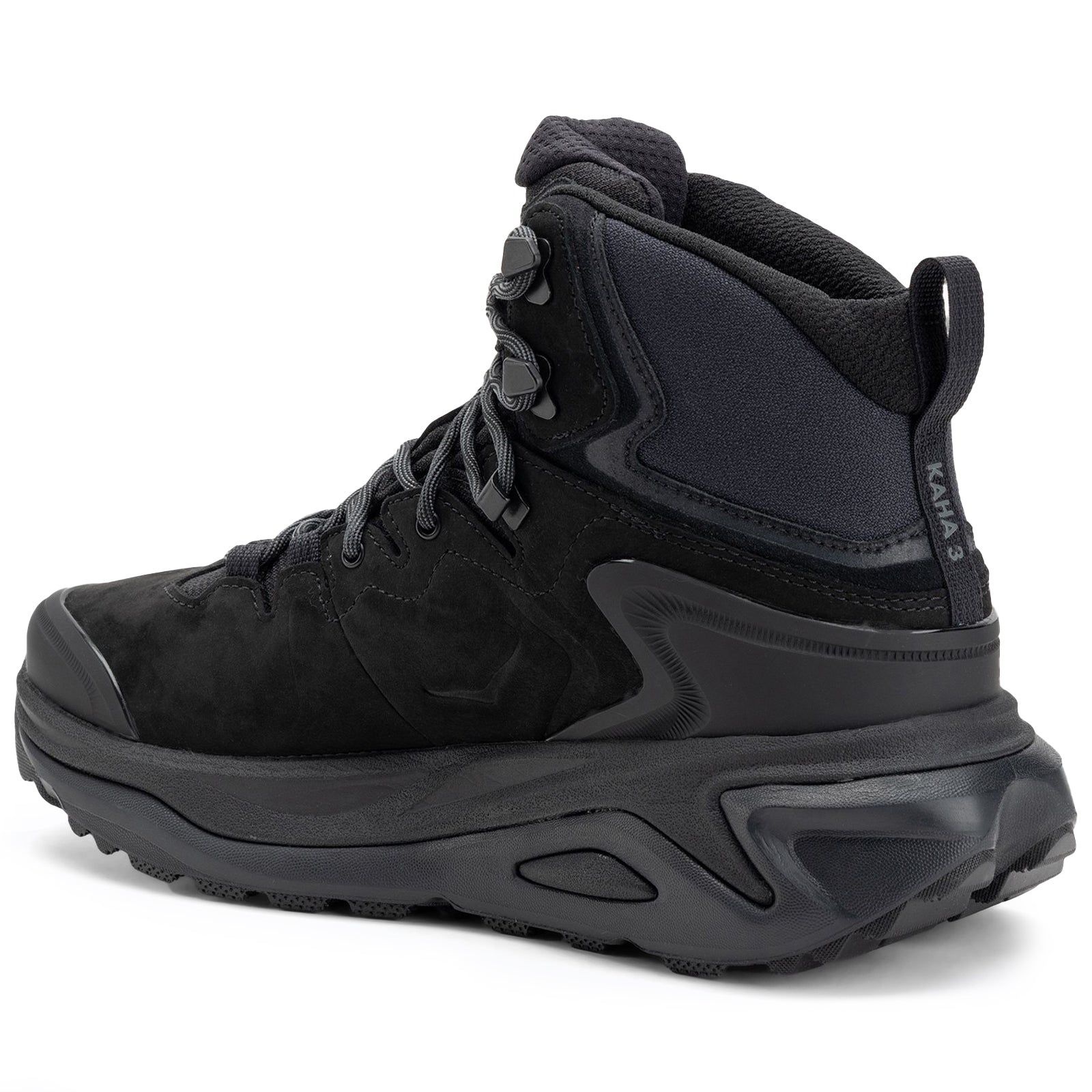 Hoka Kaha 3 GTX Nubuck Leather Mens Boots#color_black black