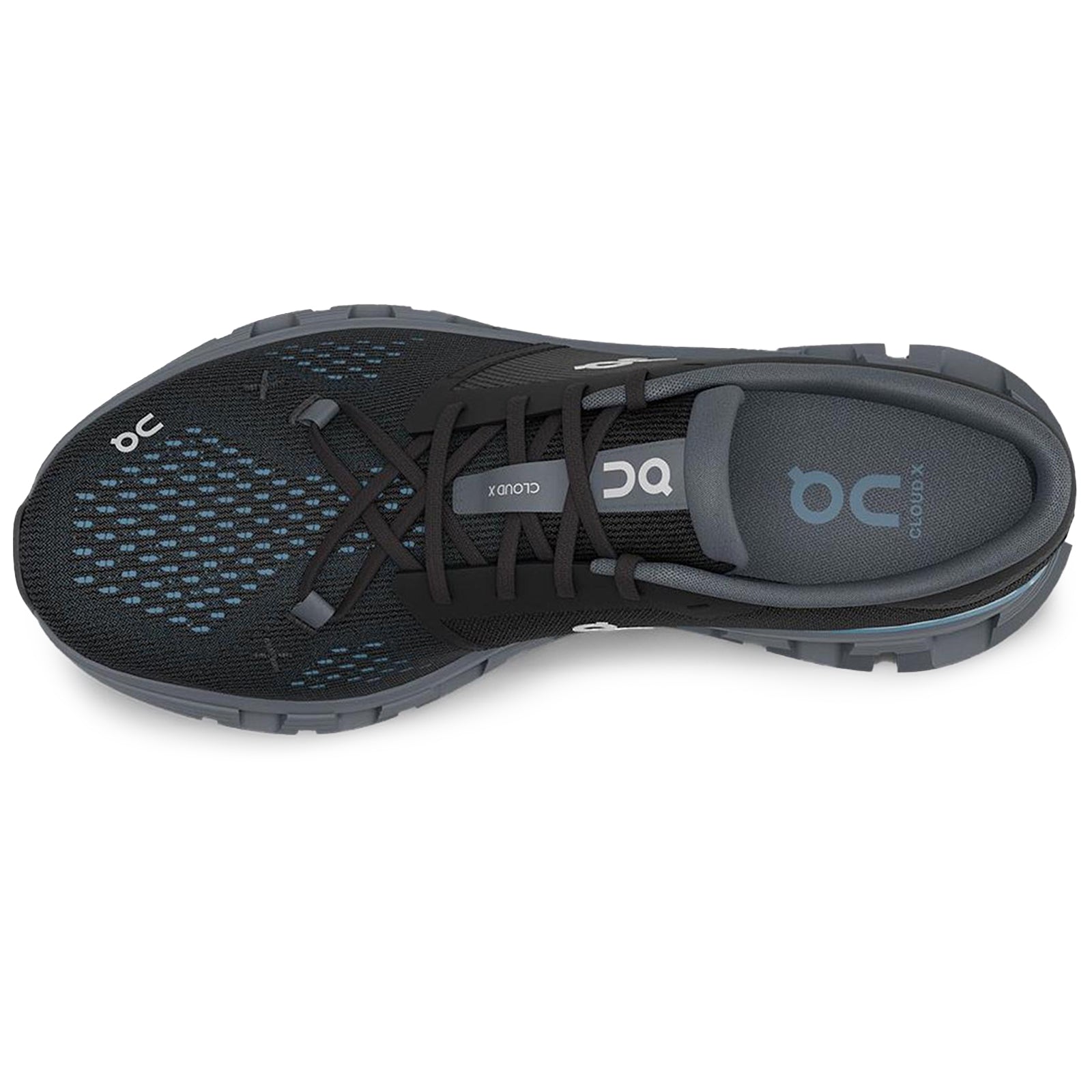 On Cloud X 4 Polyester Mens Trainers#color_black chambray