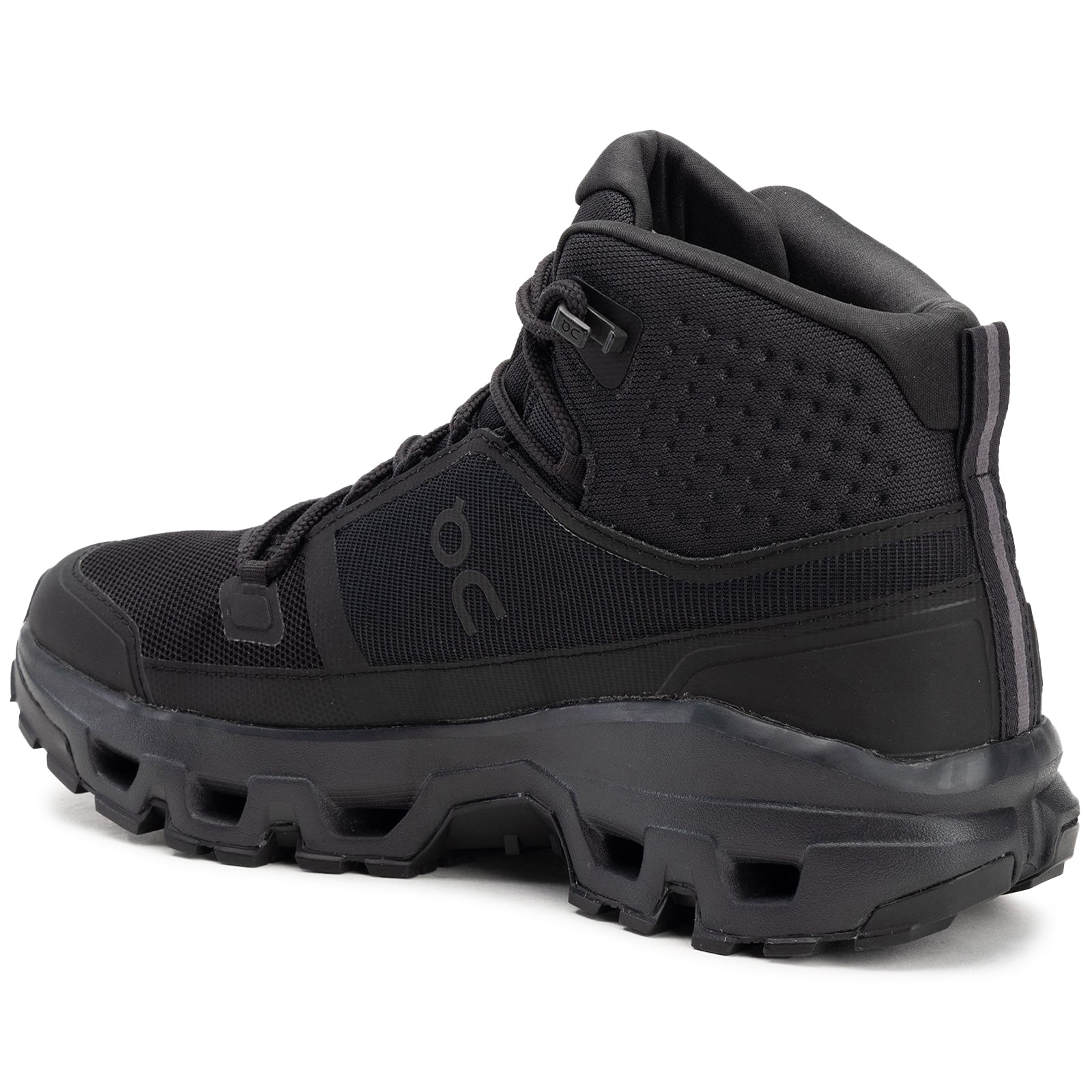 On Cloudrock Mid WP Polyester Mens Boots#color_black black