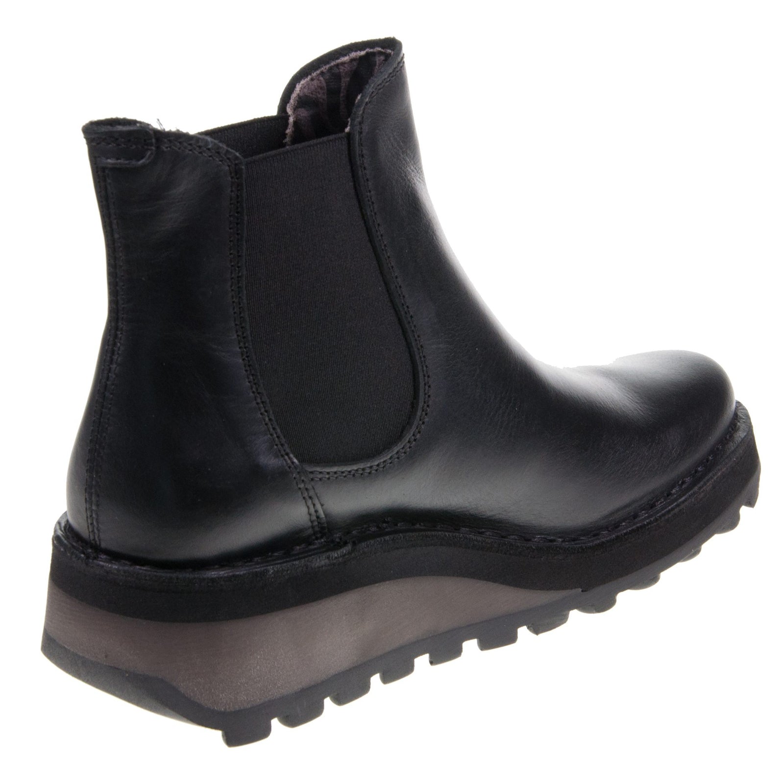 Fly London HUUD148FLY Rug Leather Womens Boots#color_black