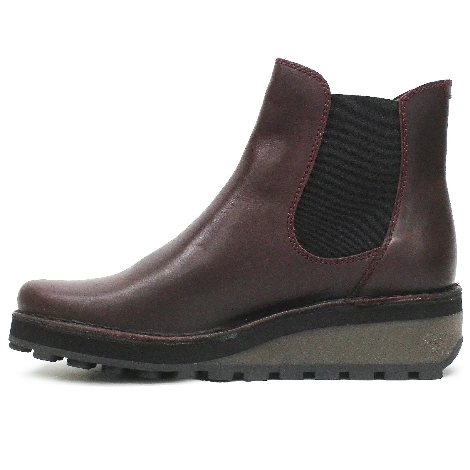 Fly London HUUD148FLY Rug Leather Womens Boots#color_wine