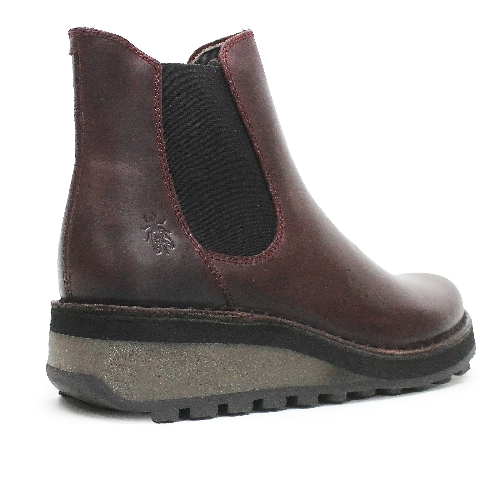 Fly London HUUD148FLY Rug Leather Womens Boots#color_wine