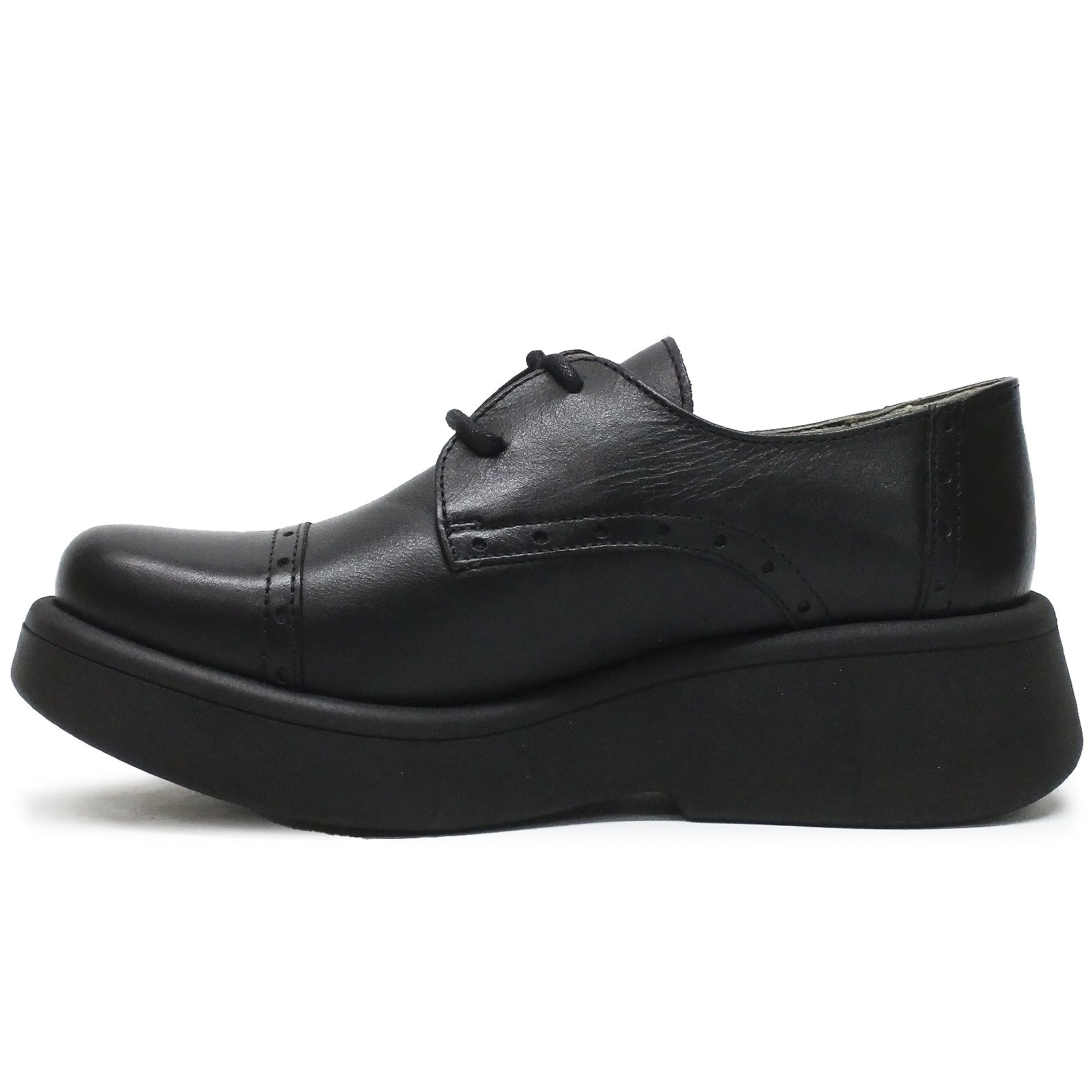 Fly London MIDU322FLY Dublin Leather Womens Shoes#color_black