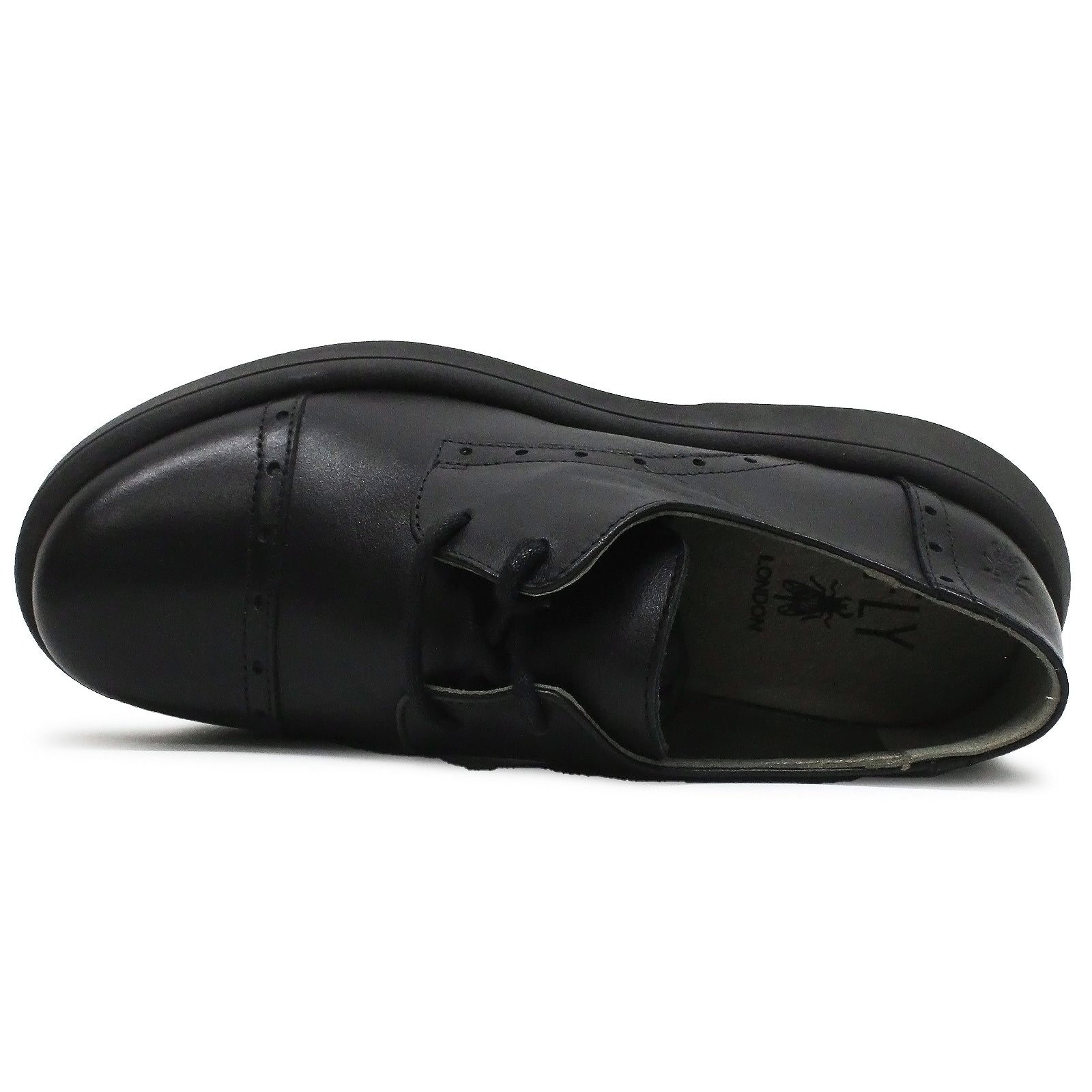 Fly London MIDU322FLY Dublin Leather Womens Shoes#color_black