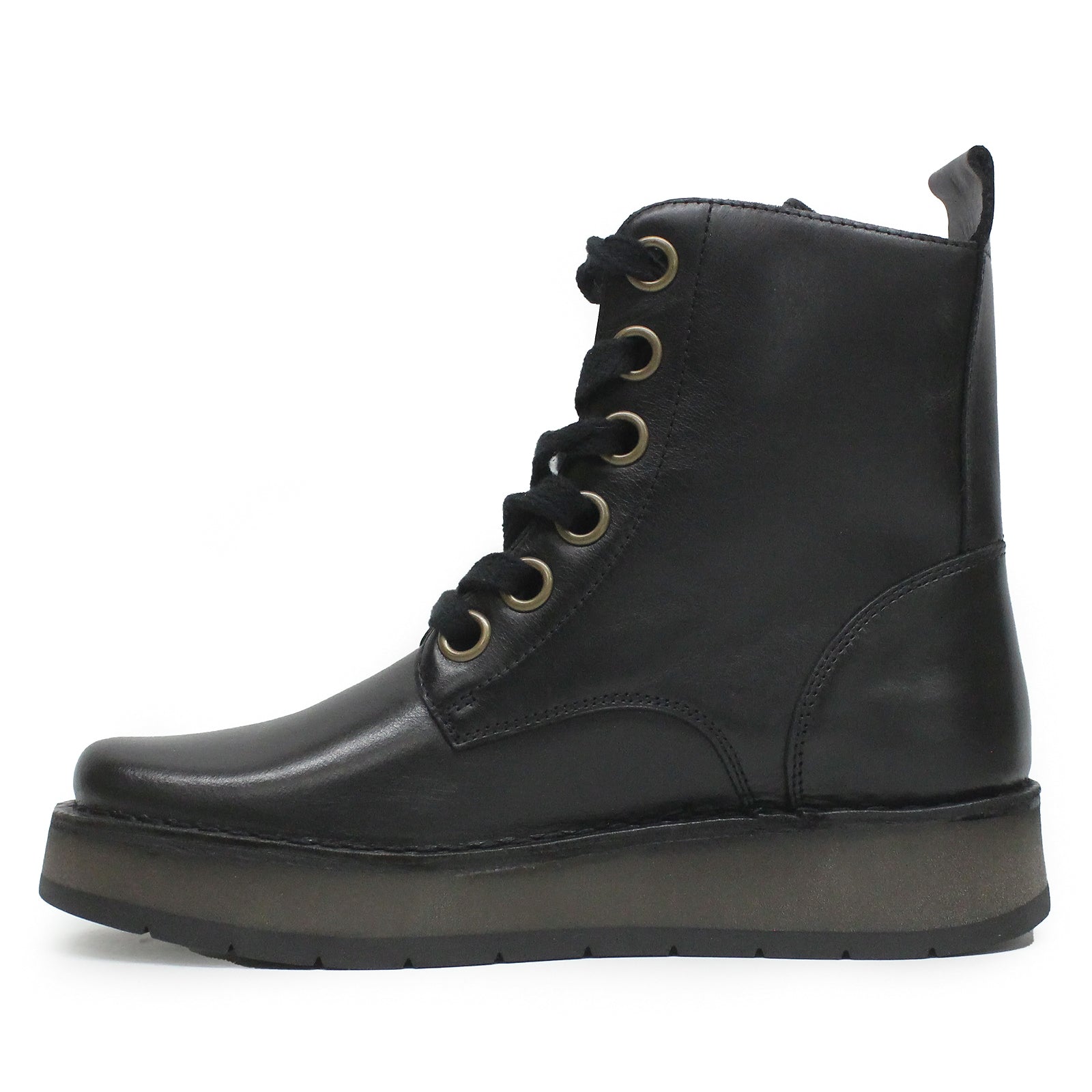 Fly London REIG201FLY Rug Leather Womens Boots#color_black
