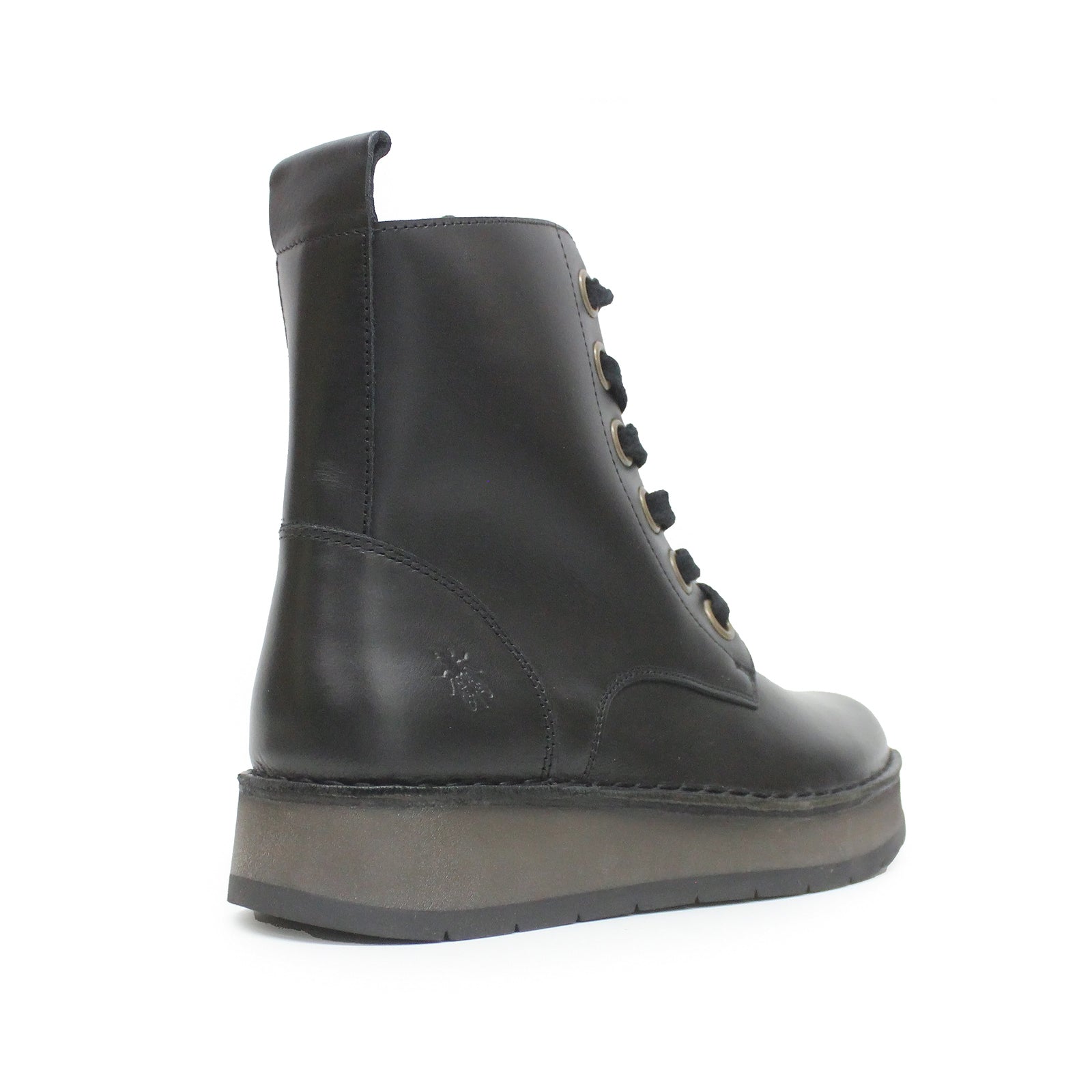 Fly London REIG201FLY Rug Leather Womens Boots#color_black