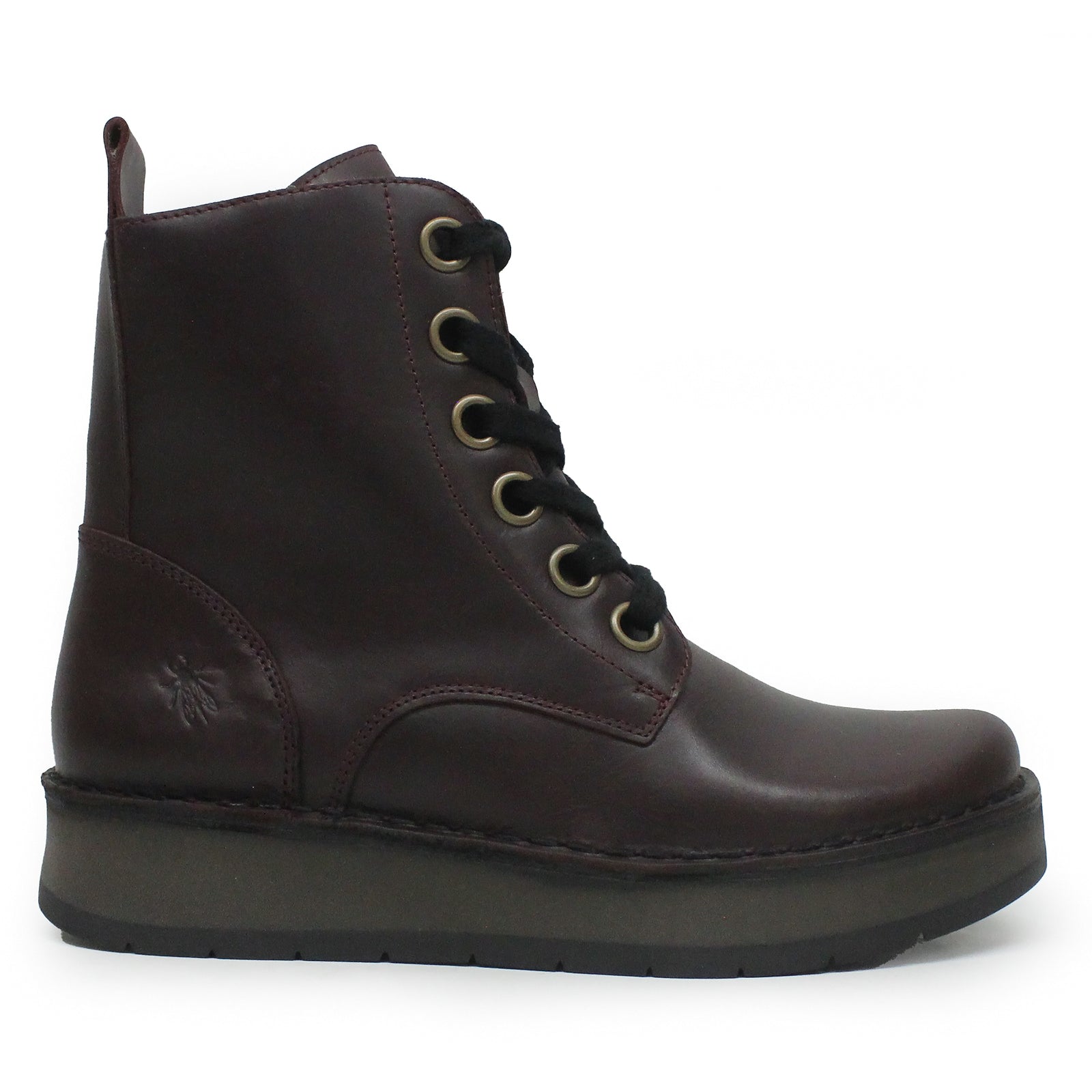 Fly London REIG201FLY Rug Leather Womens Boots#color_wine