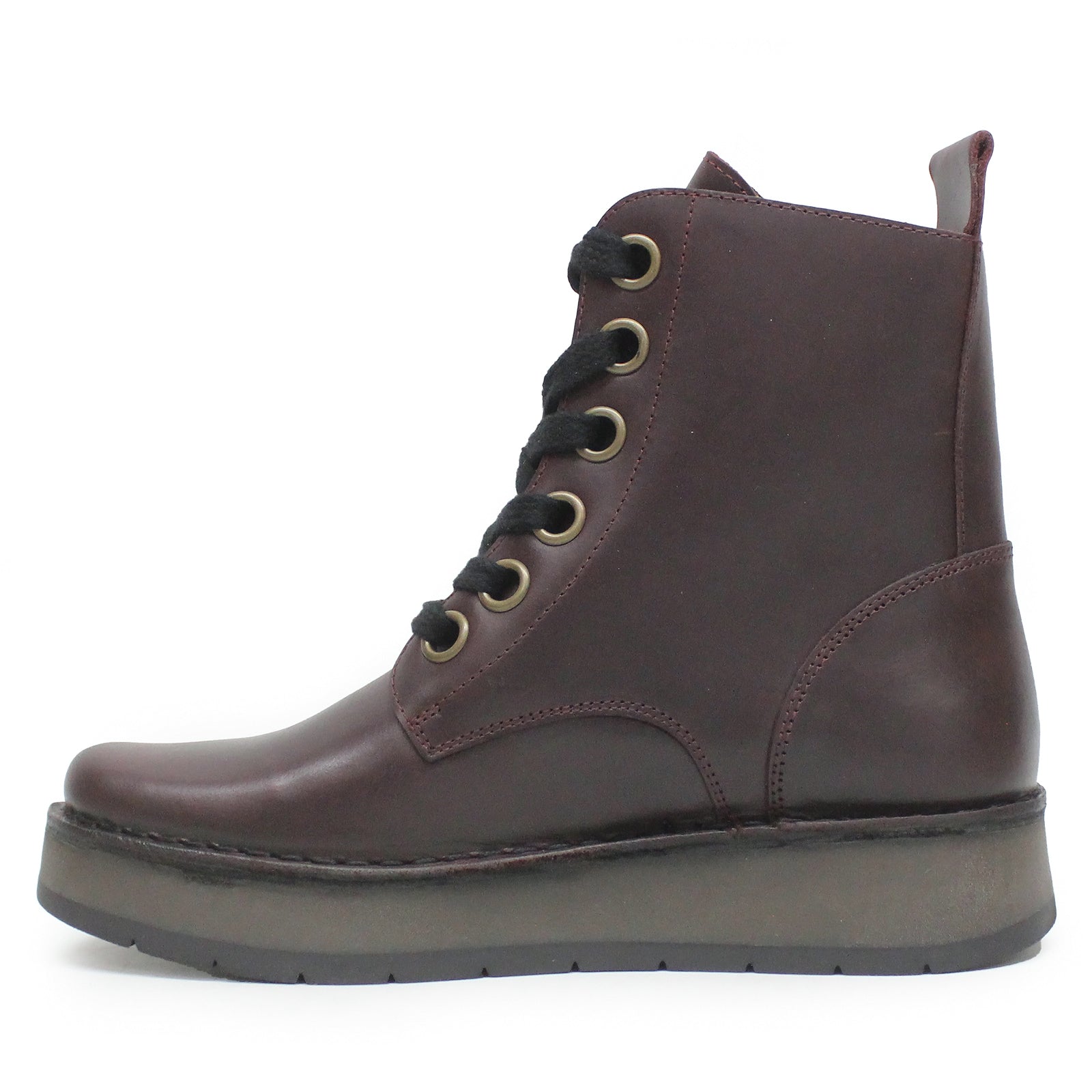 Fly London REIG201FLY Rug Leather Womens Boots#color_wine
