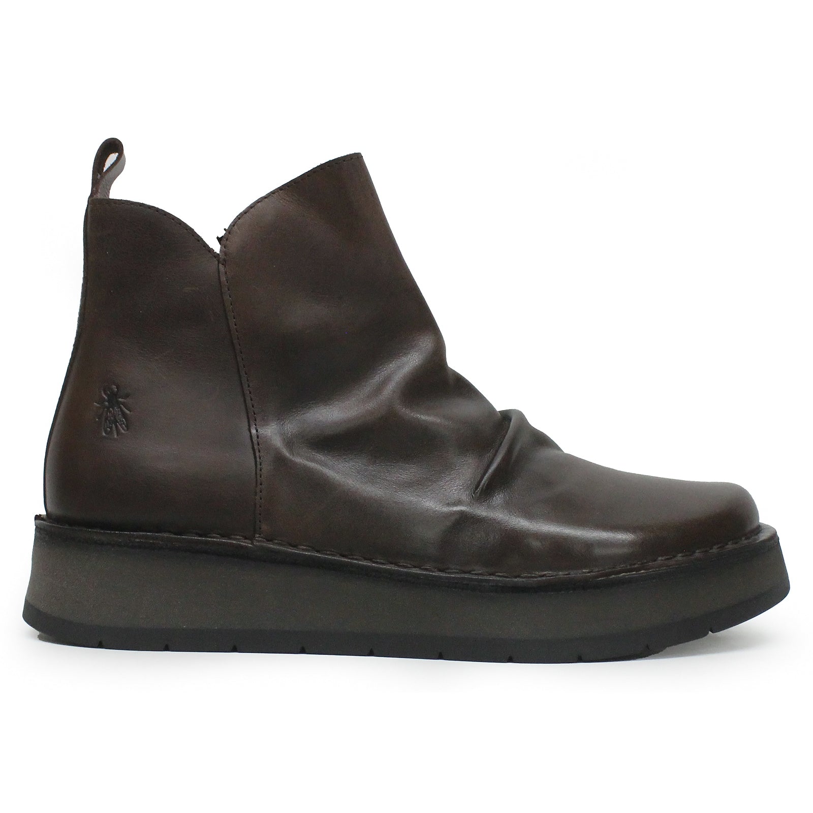 Fly London RUJI202FLY Rug Leather Womens Boots#color_dark brown