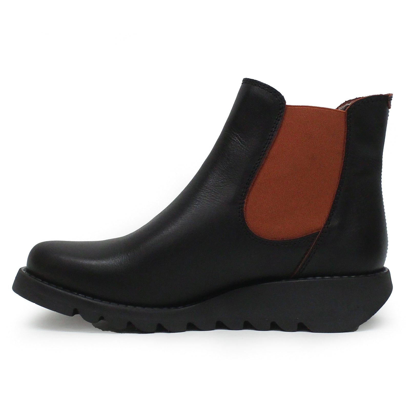 Fly London SALV195FLY Java Leather Womens Boots#color_black red