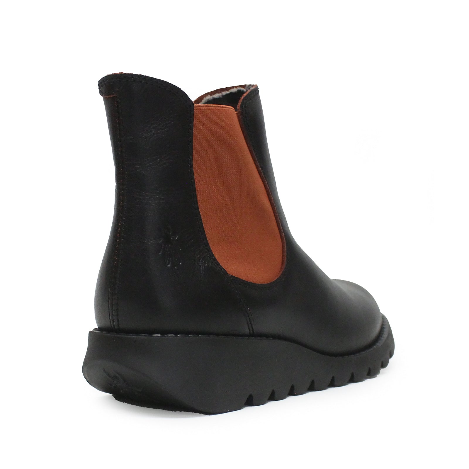 Fly London SALV195FLY Java Leather Womens Boots#color_black red