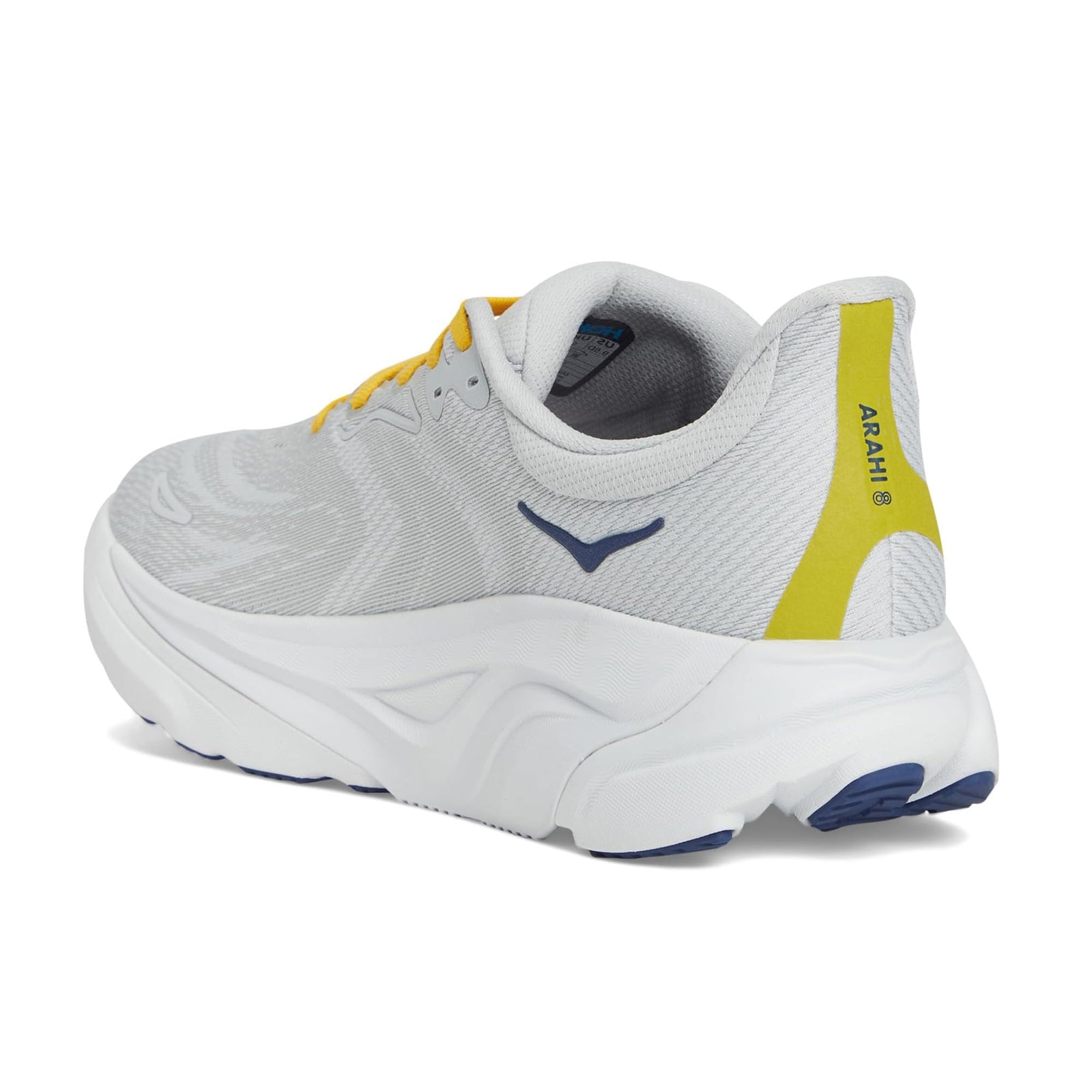 Hoka Arahi 8 Textile Synthetic Mens Trainers#color_stardust cosmic grey