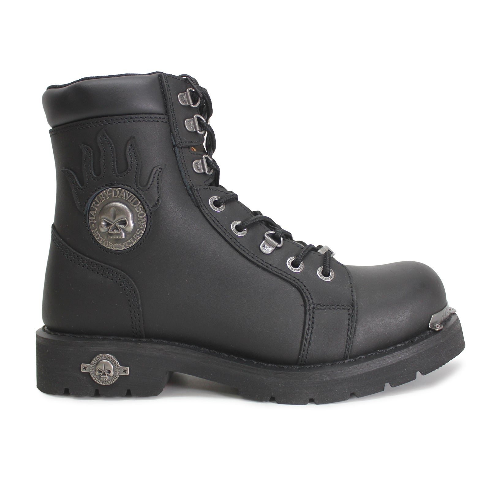 Harley Davidson Diversion Full Grained Leather Men's Riding Boots#color_black