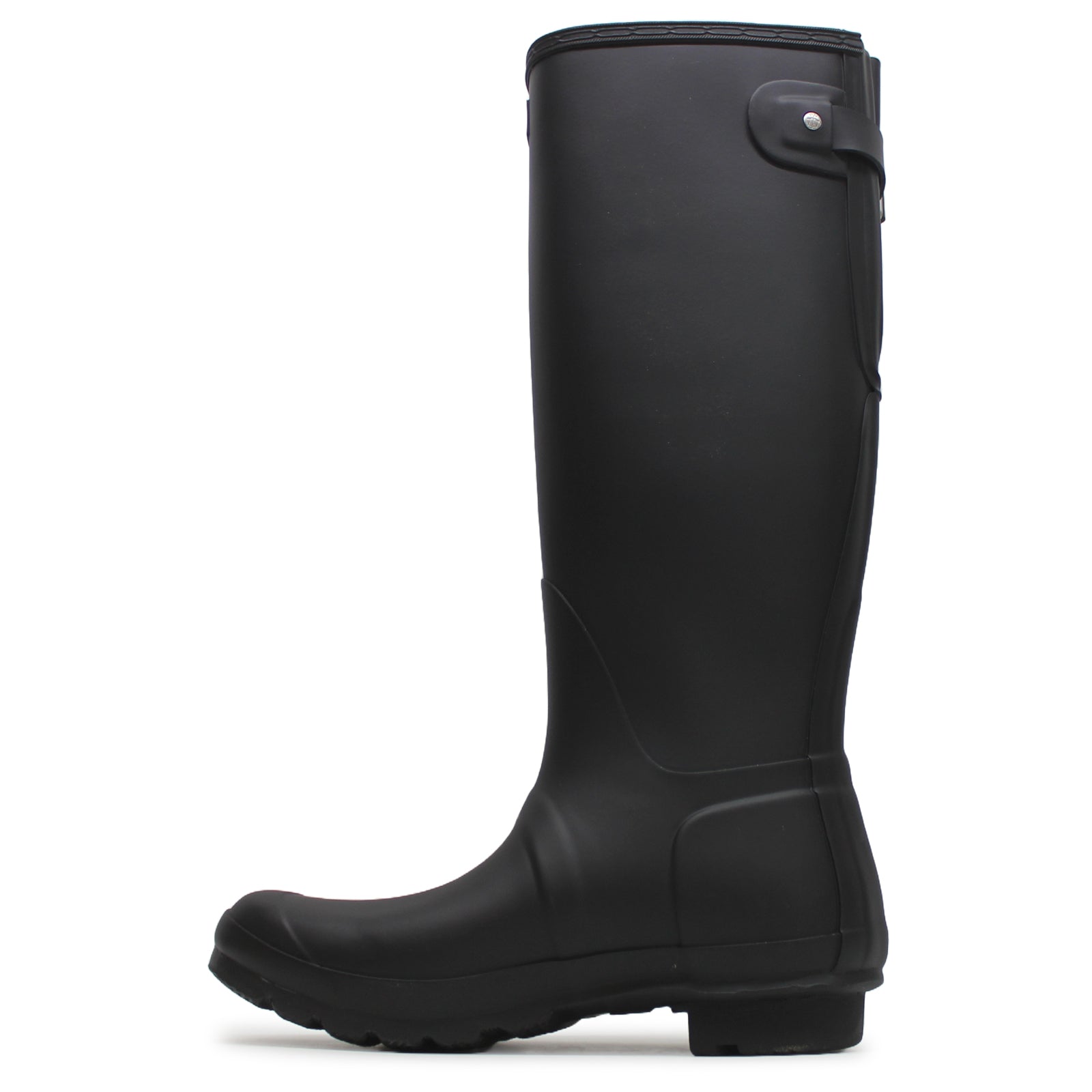 Hunter Original Back Adjustable Rubber Women's Tall Wellington Boots#color_black